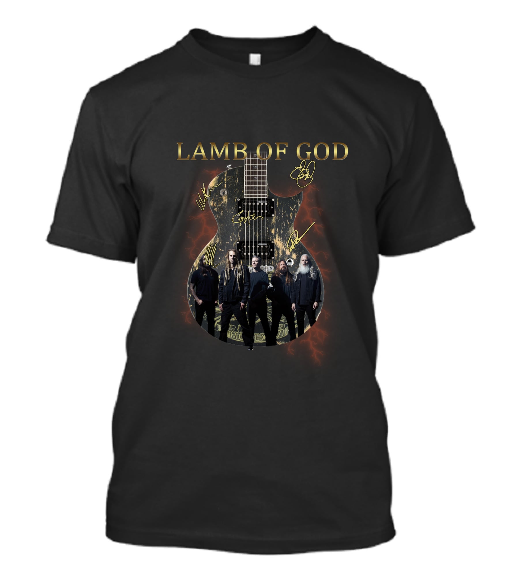 Lamb Of God Band Guitar T-Shirt