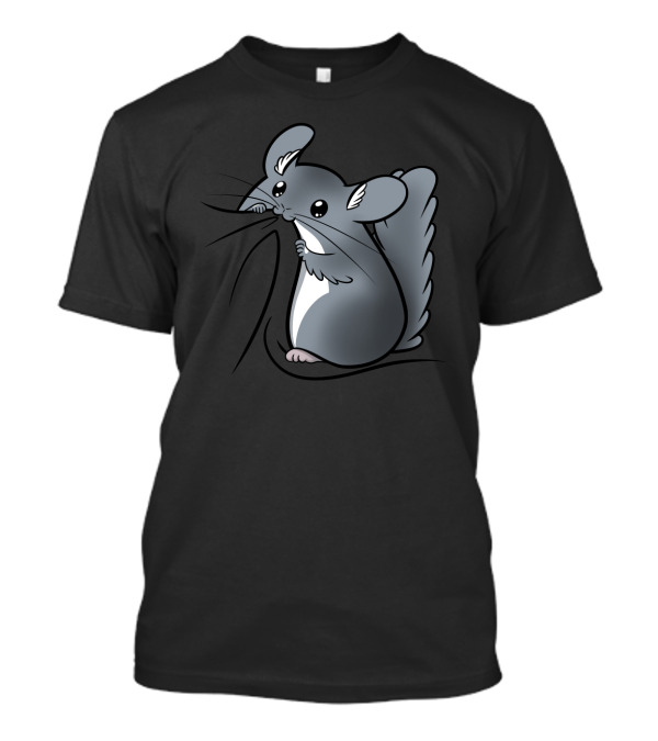 Chinchilla Noms Cute Adorable Furry Pet Eating T-Shirt