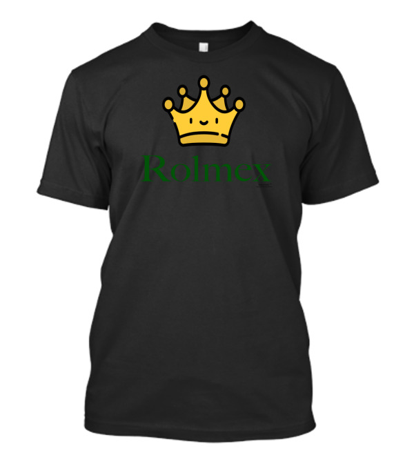 Rolmex Crown Logo Green Text T-Shirt