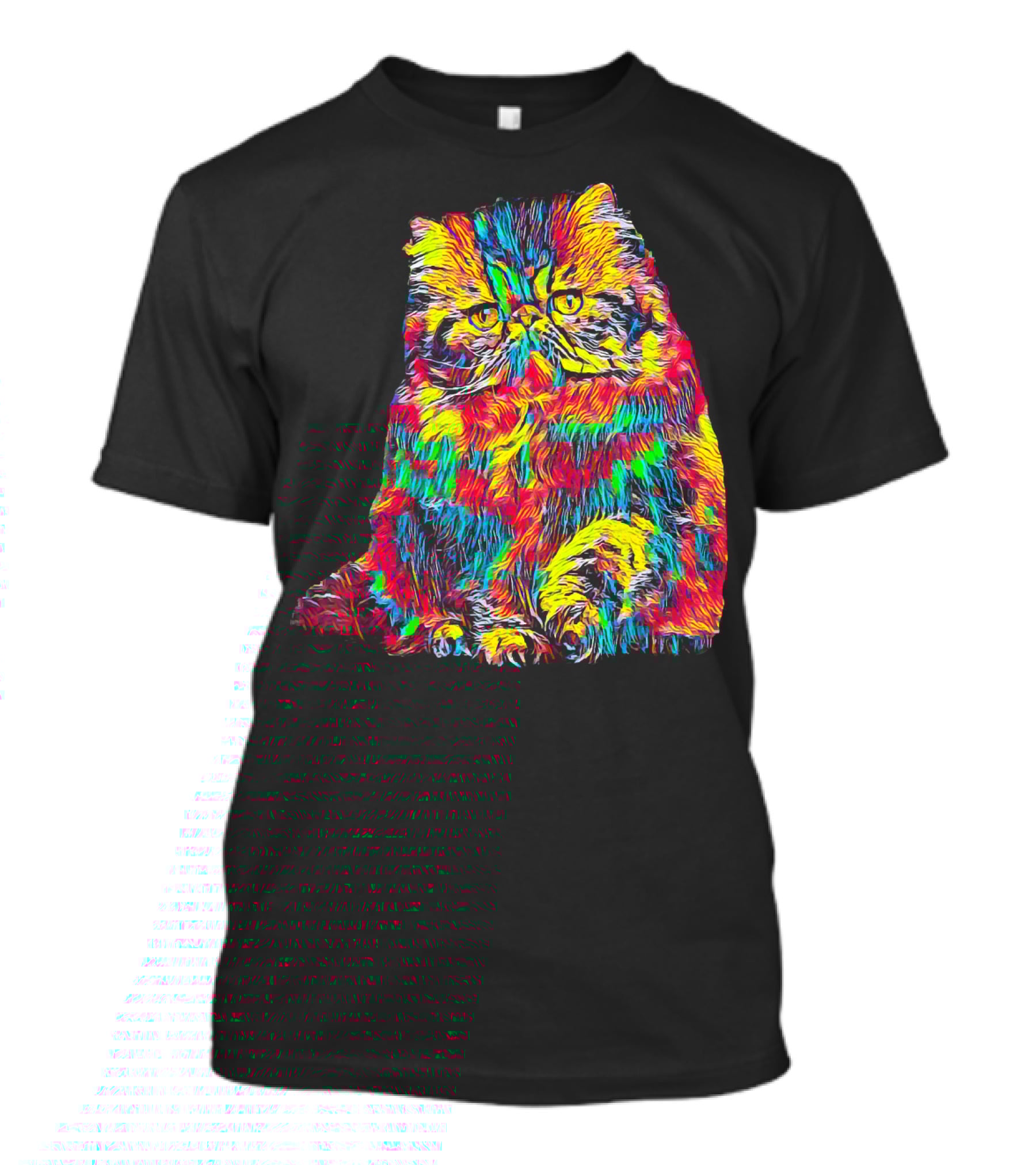 Testing Colorful Cat T-Shirt