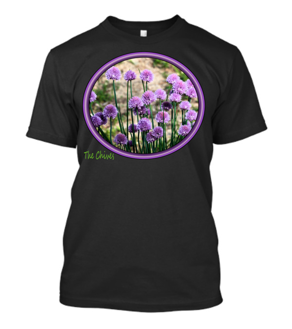 The Chives Purple Flower Circle Garden T-Shirt