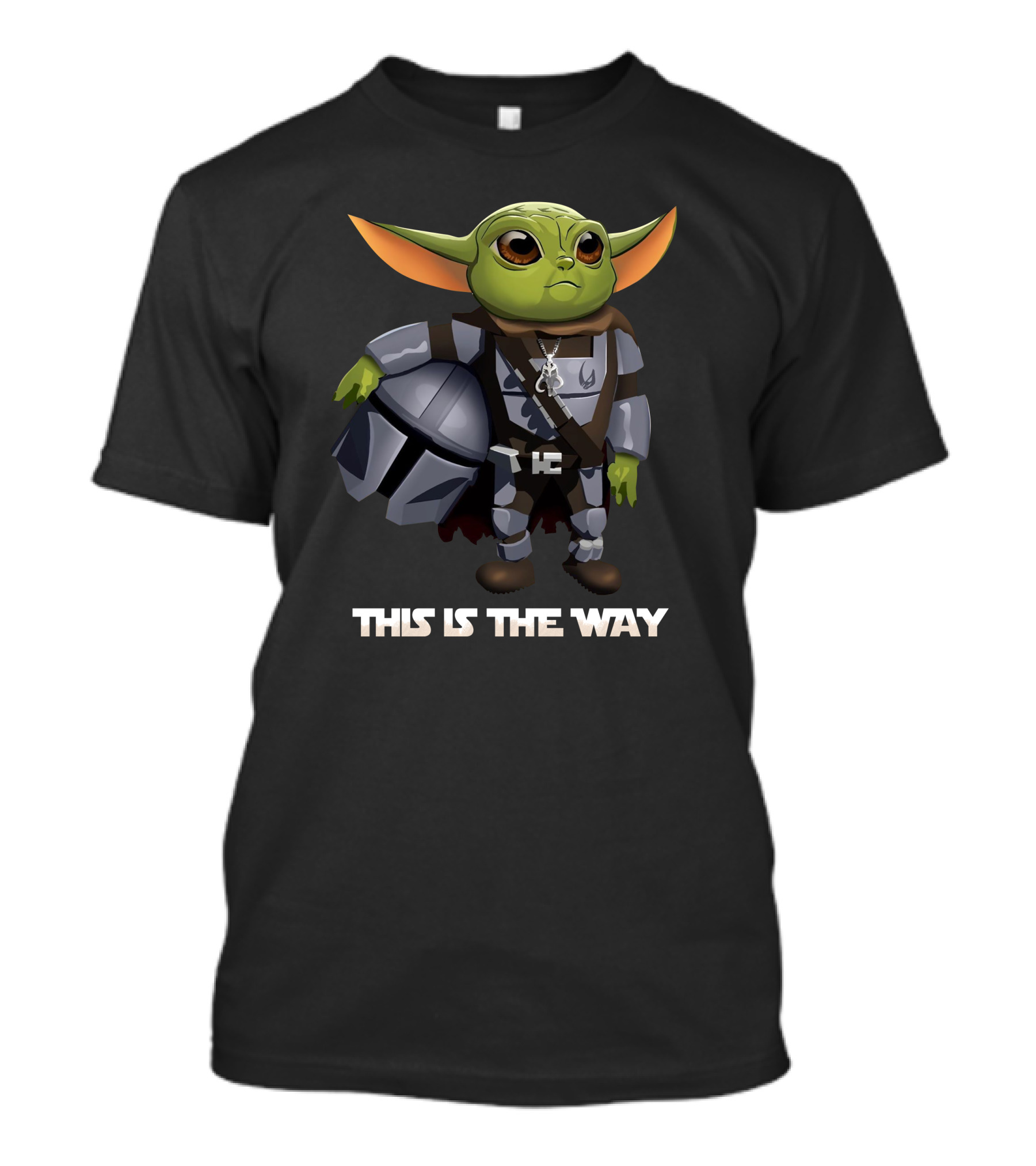 Baby Yoda Armor This Is The Way Mandalorian Helmet T-Shirt