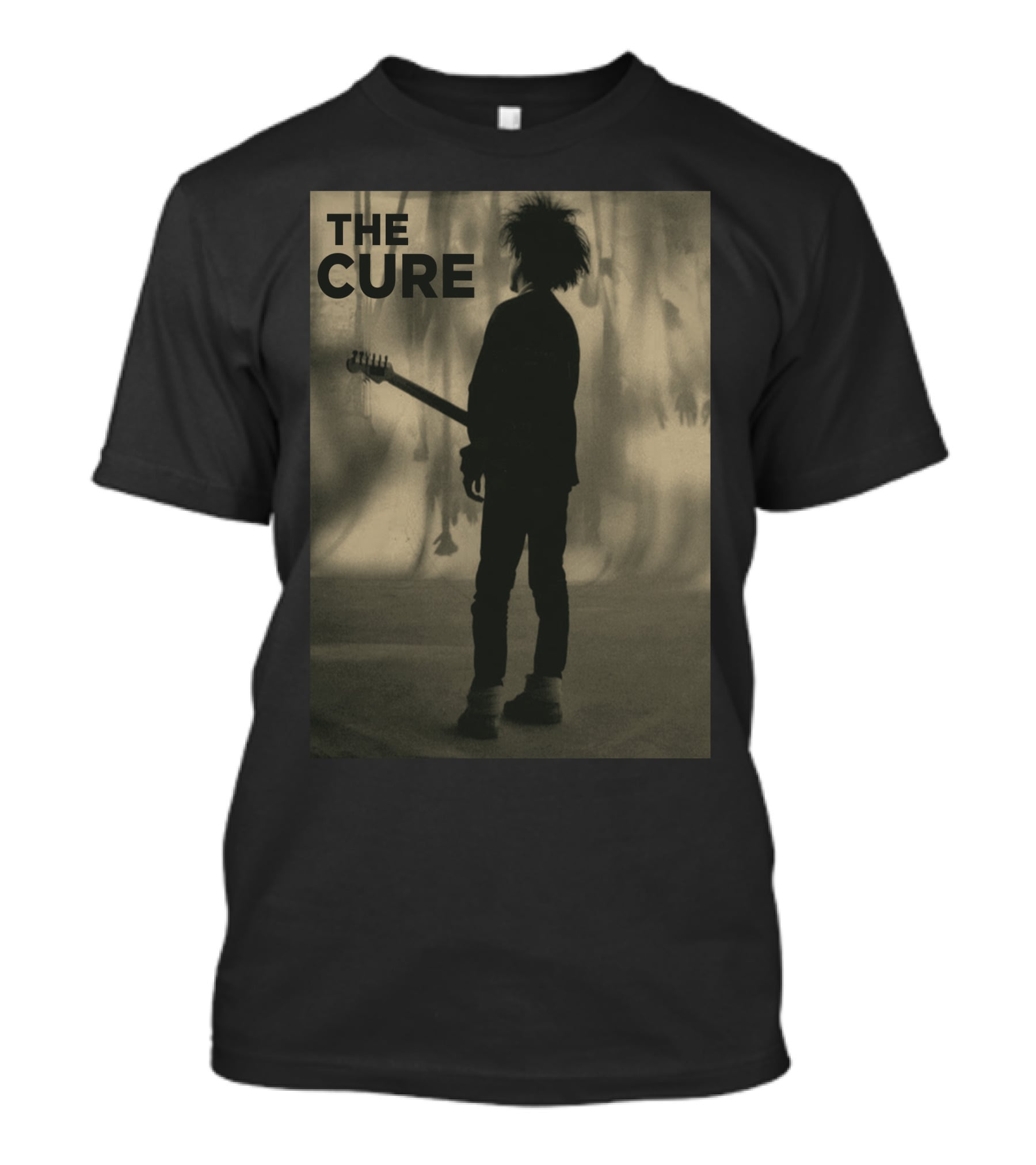 THE CURE Silhouette With Guitar Iconic T-Shirt