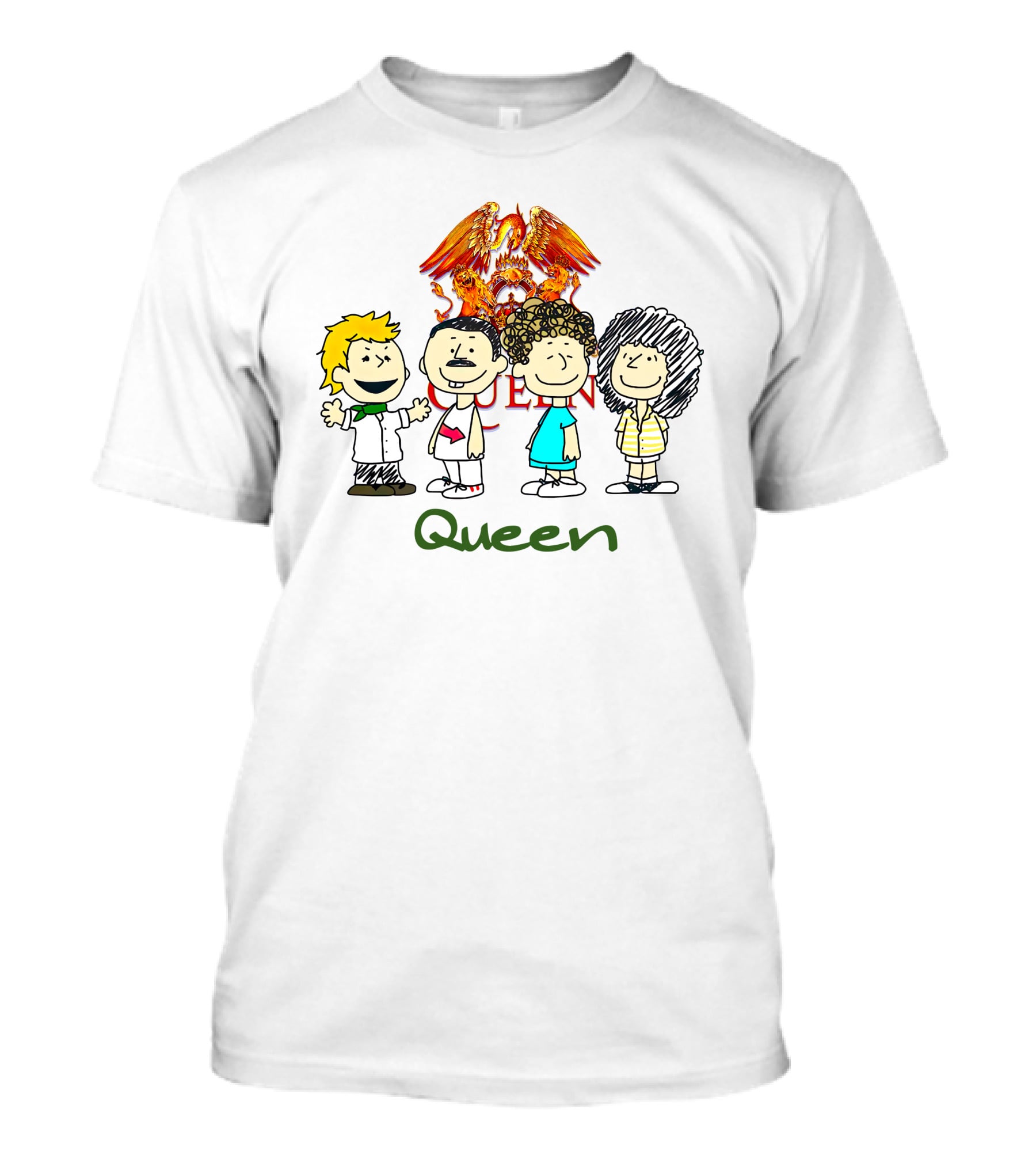 Queen Characters With Phoenix Crest T-Shirt