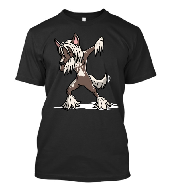 Chinese Crested Canine Performing Dab Dance Move T-Shirt