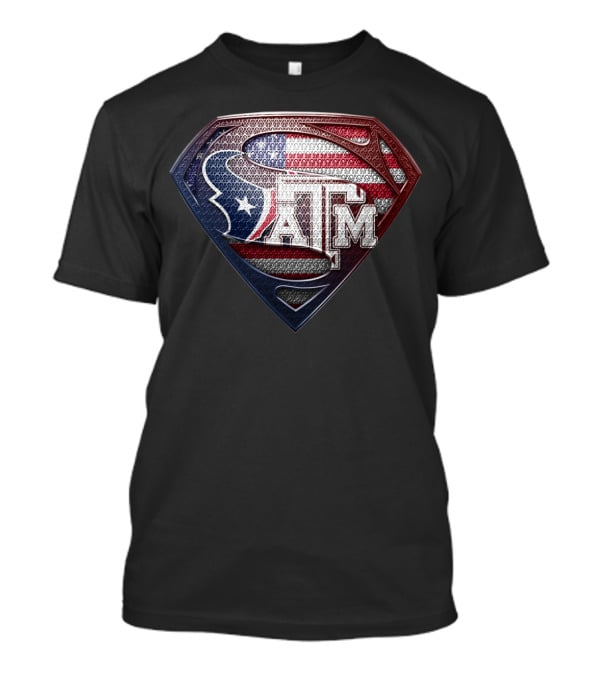 Houston Texans Texas A&M Usa Super Shield Sspus122 T-Shirt