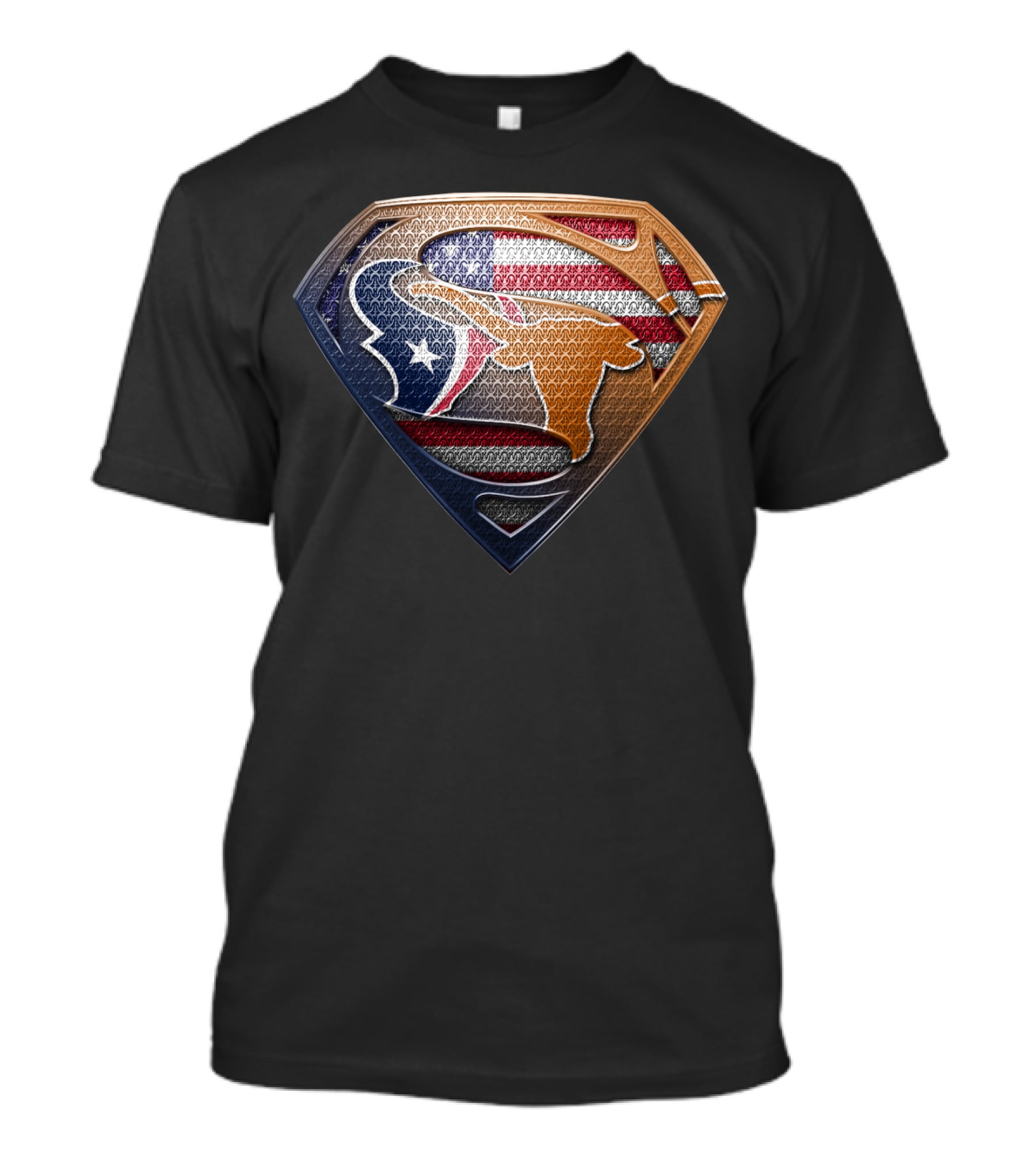 Texas Flag Bull Super Symbol Usa T-Shirt