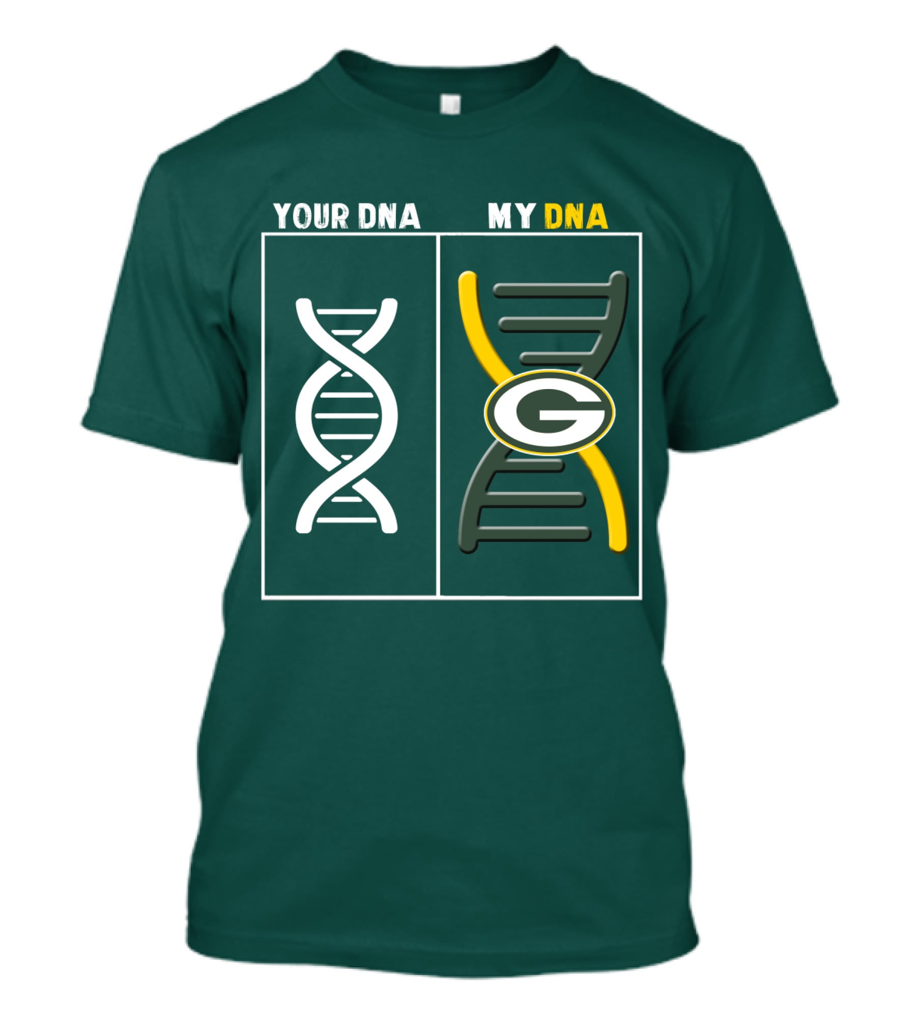 Green Bay Packers Your Dna My Dna T-Shirt