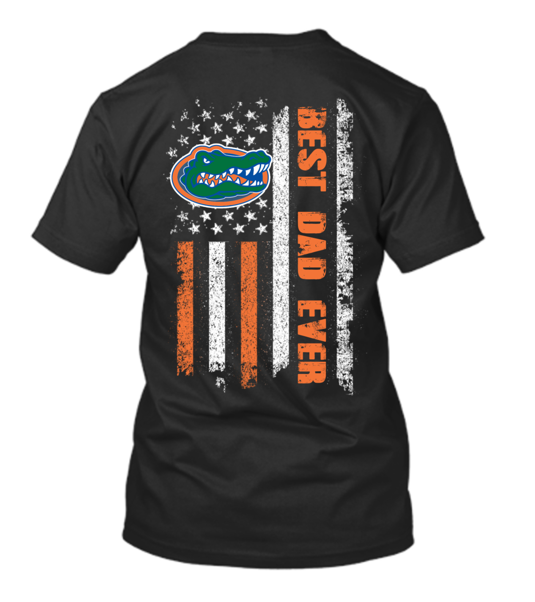 Best Dad Ever Florida Gators American Flag T-Shirt