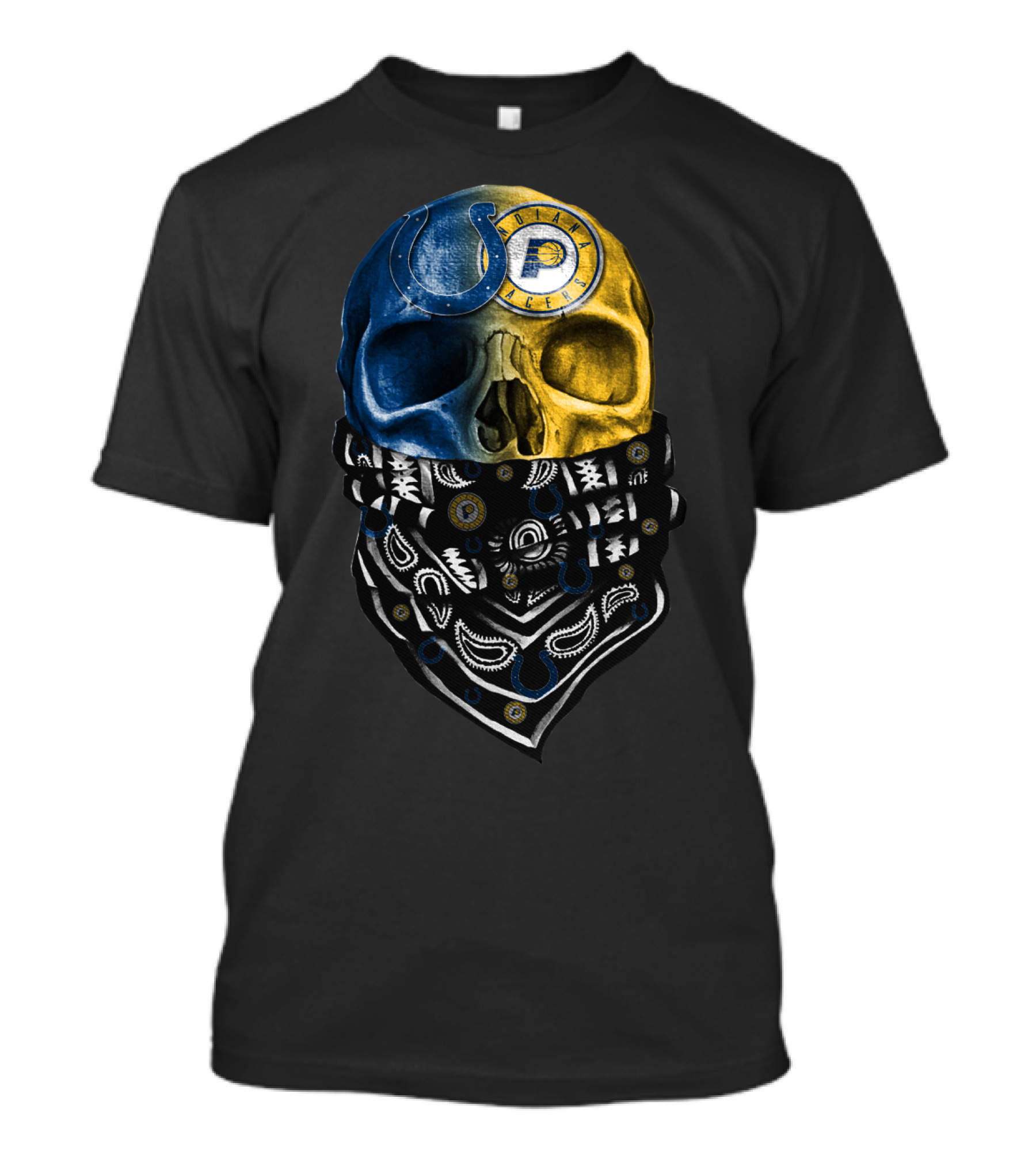 Colts Police Skull Bandana T-Shirt
