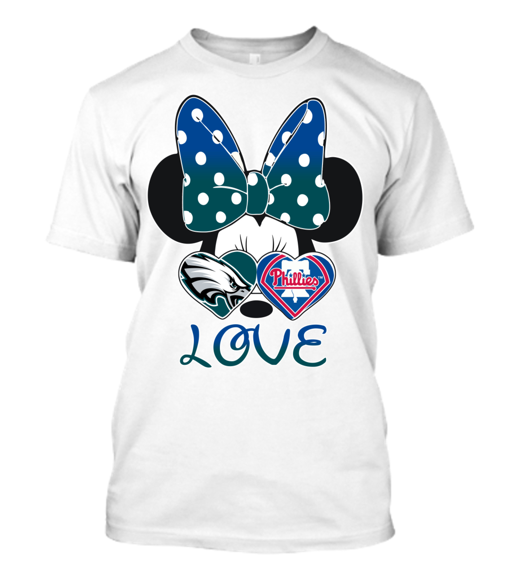 Minnie Mouse Love Eagles Phillies T-Shirt