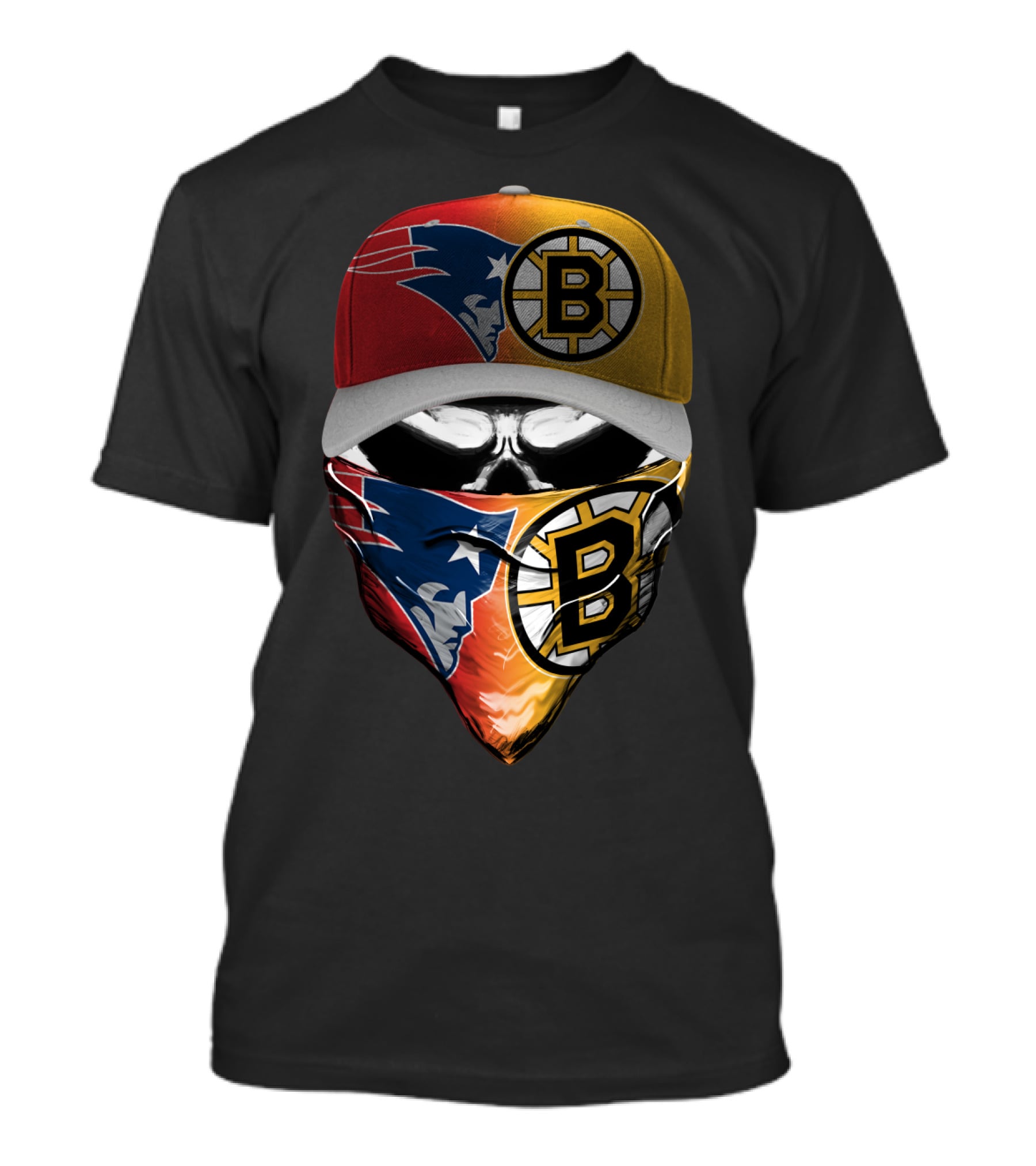 Patriots Bruins Skum 089 T-Shirt