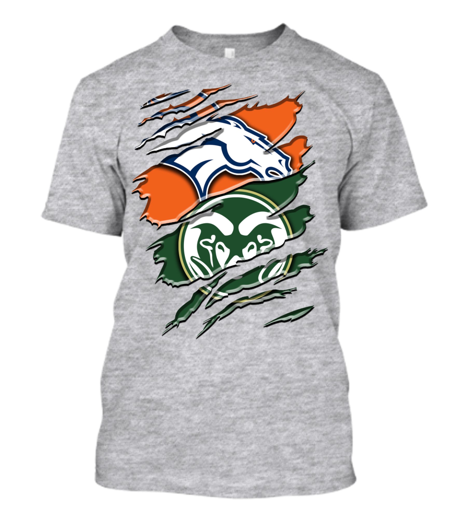 Denver Broncos Colorado State Rams T-Shirt