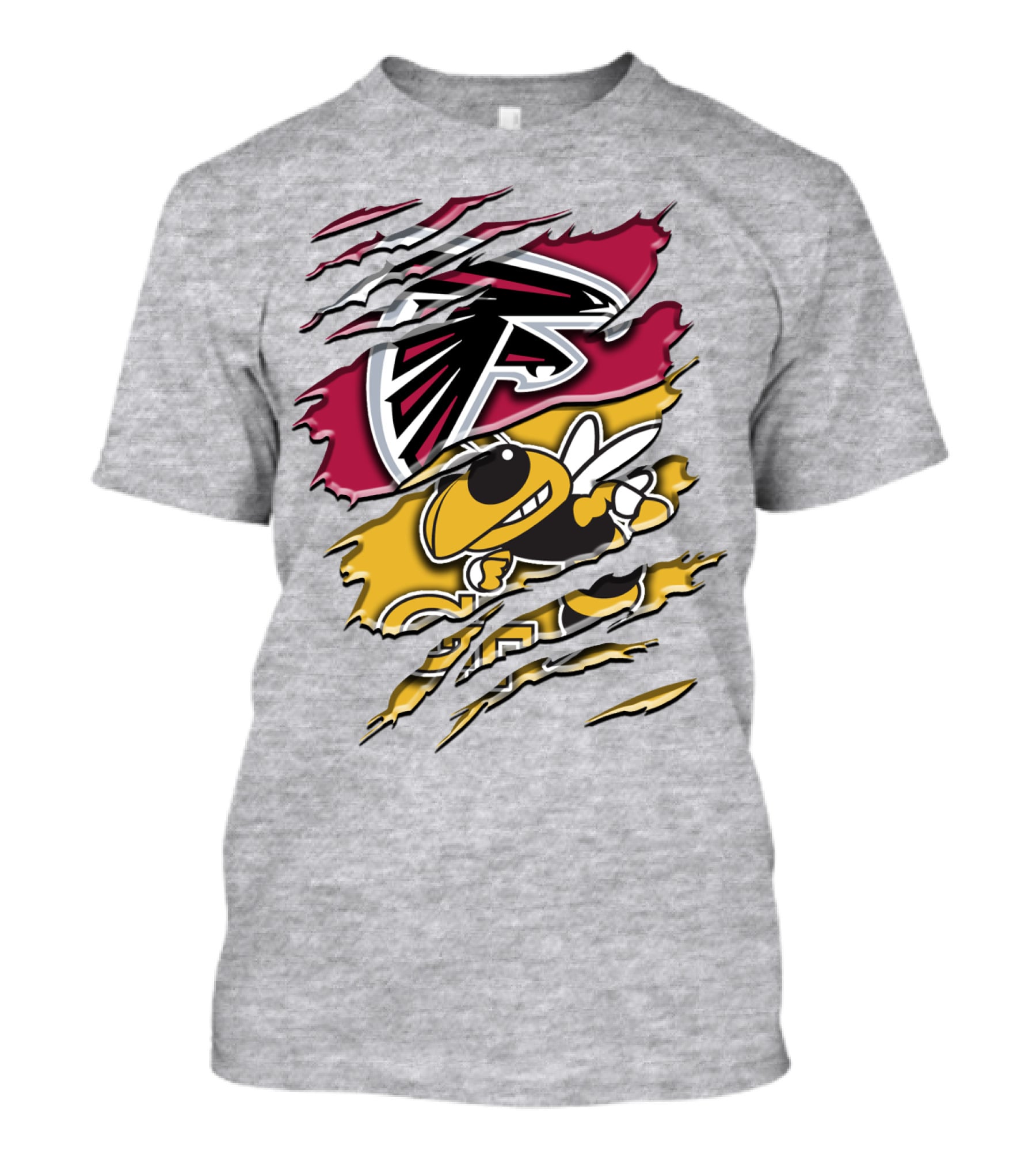 Atlanta Falcons And Georgia Tech Yellow Jackets Rah 062 T-Shirt