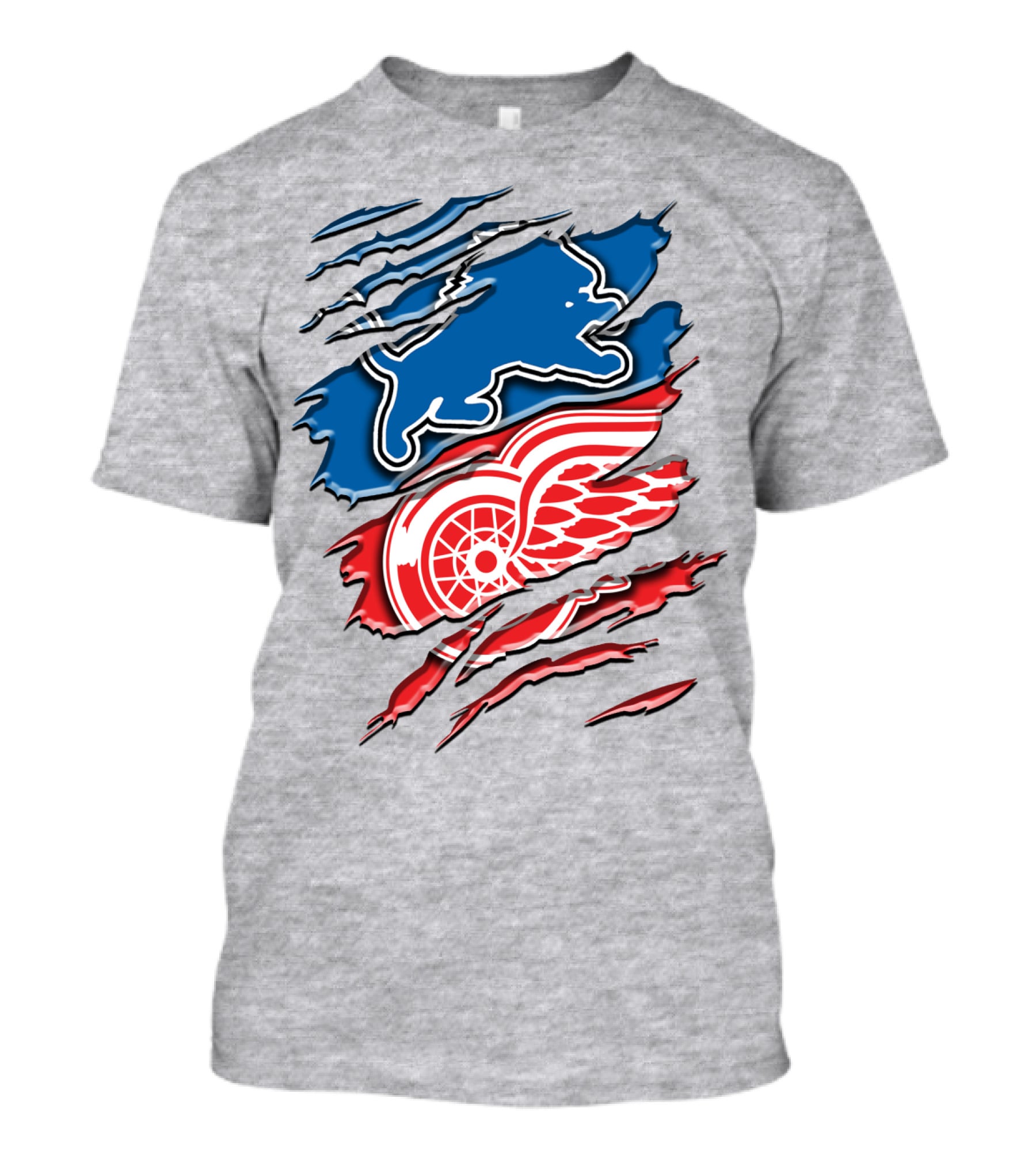 Detroit Red Wings Buffalo Sabres Vintage Mashup T-Shirt