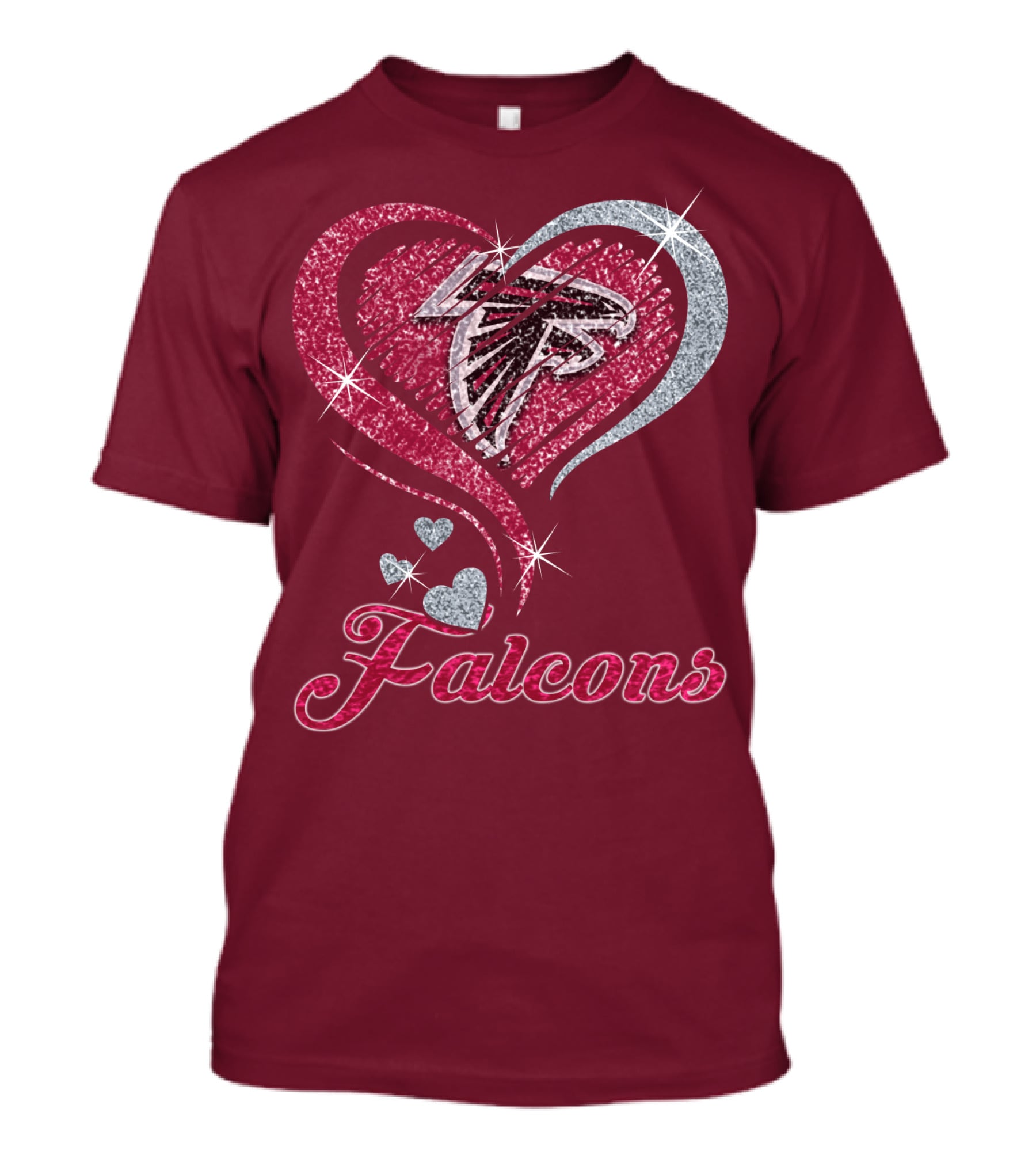 Atlanta Falcons Heart T-Shirt