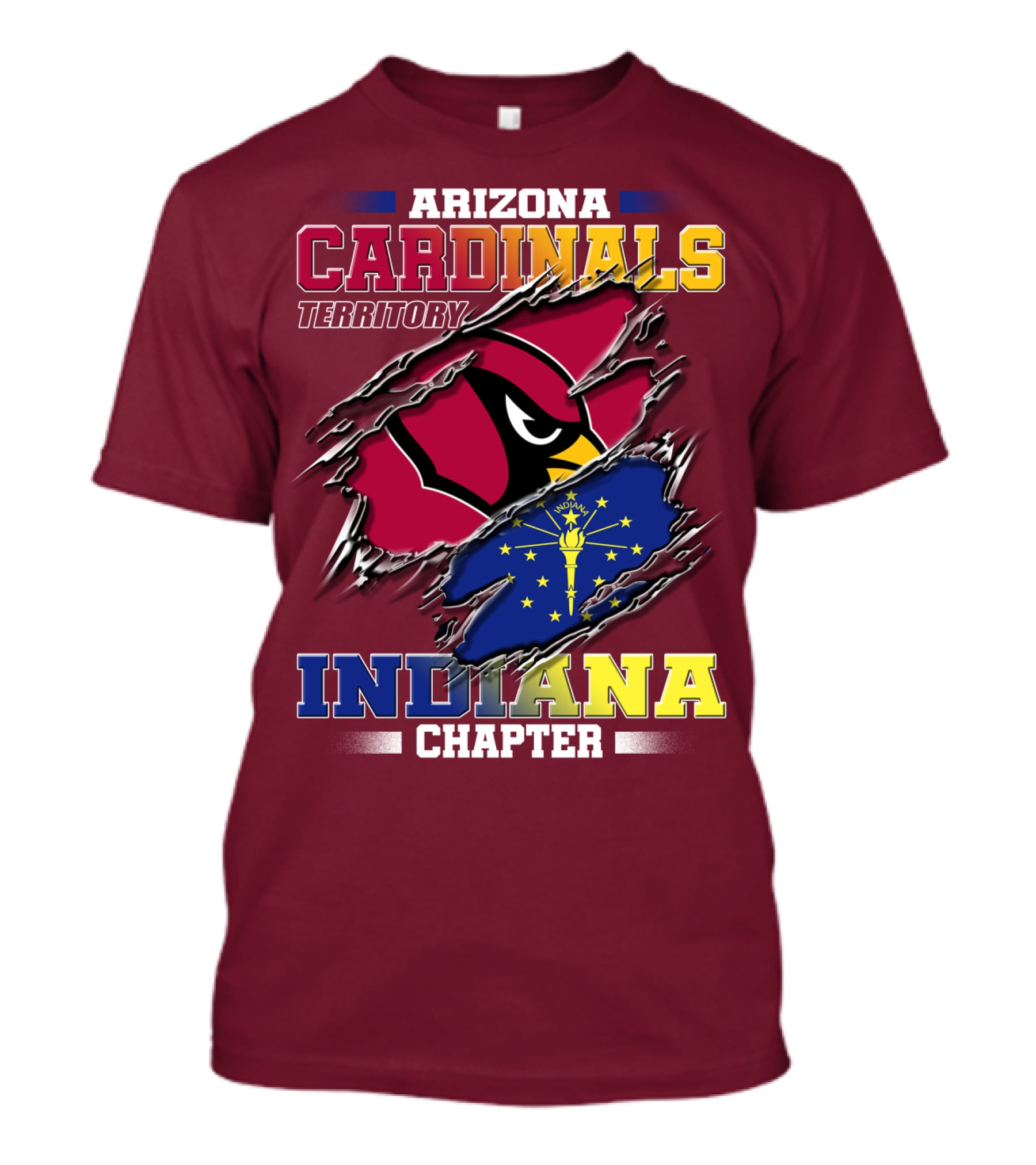 Arizona Cardinals Territory Indiana Chapter T-Shirt