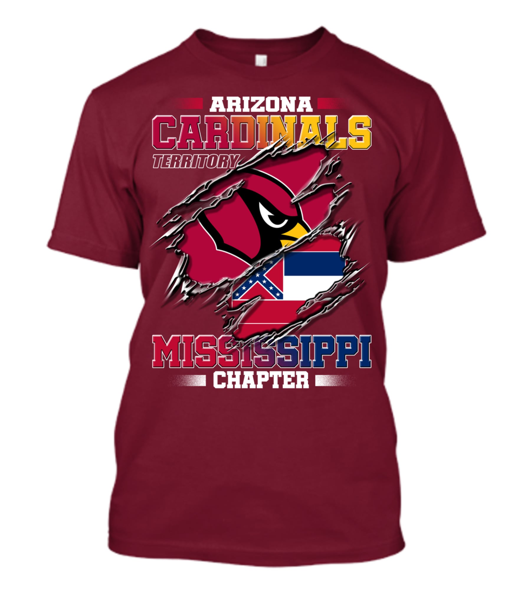 Arizona Cardinals Territory Mississippi Chapter T-Shirt