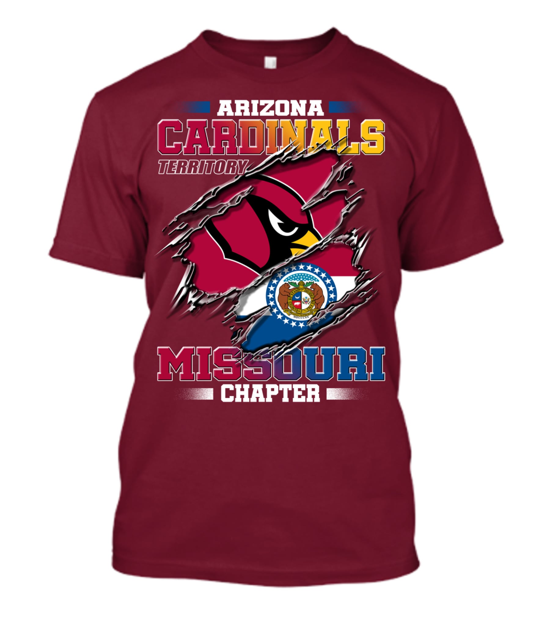 Arizona Cardinals Territory Missouri Chapter T-Shirt
