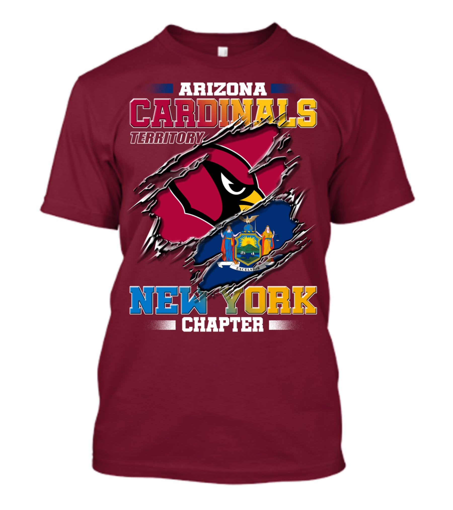 Arizona Cardinals Territory New York Chapter T-Shirt