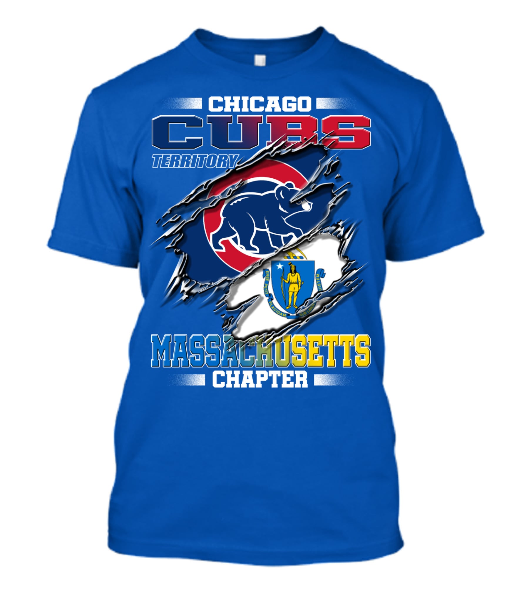 Chicago Cubs Territory Massachusetts Chapter T-Shirt