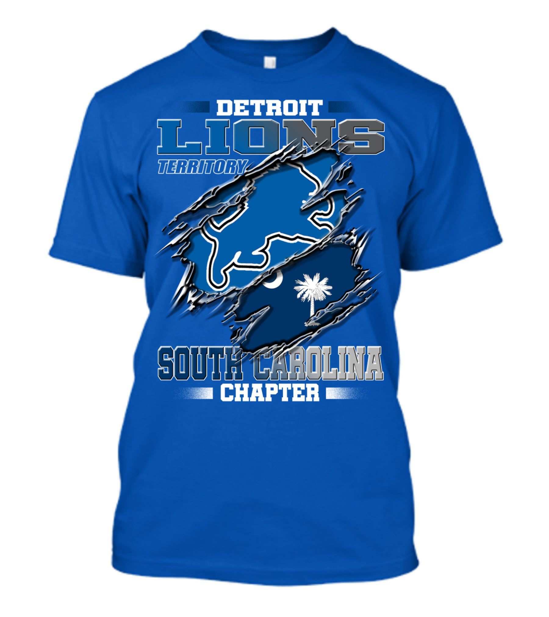 Detroit Lions Territory South Carolina Chapter T-Shirt