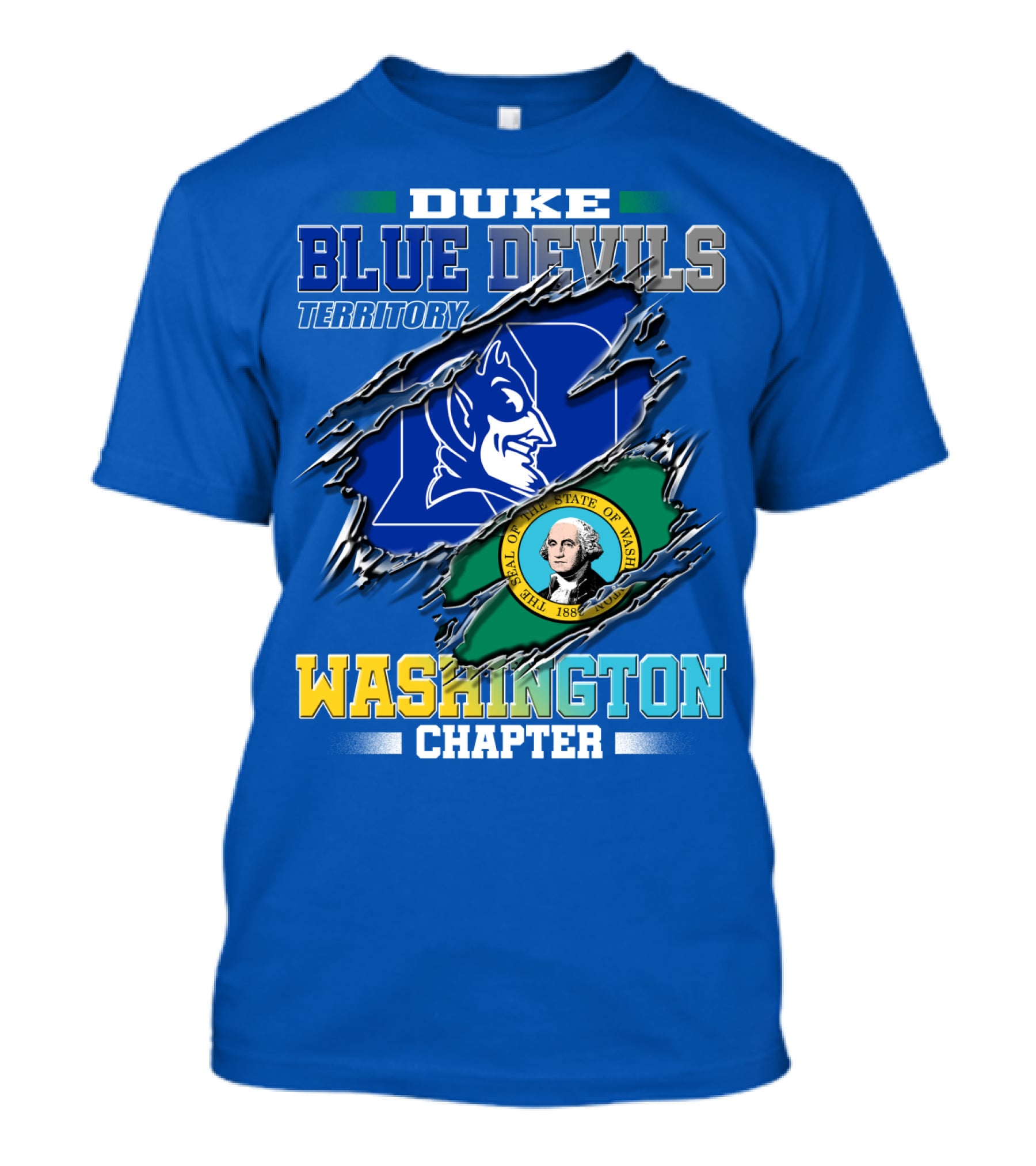 Duke Blue Devils Territory Washington Chapter T-Shirt