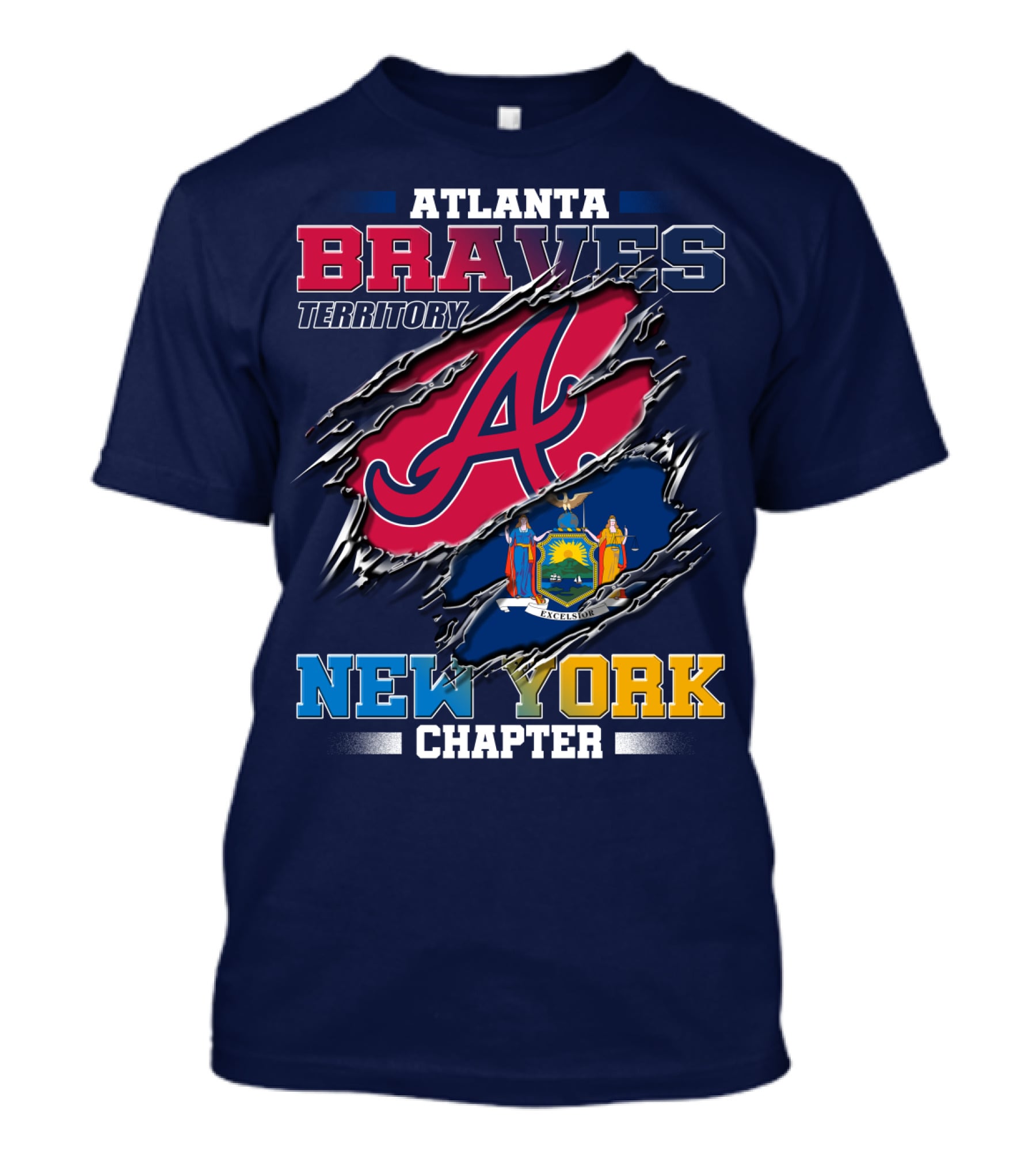 Atlanta Braves Territory New York Chapter T-Shirt