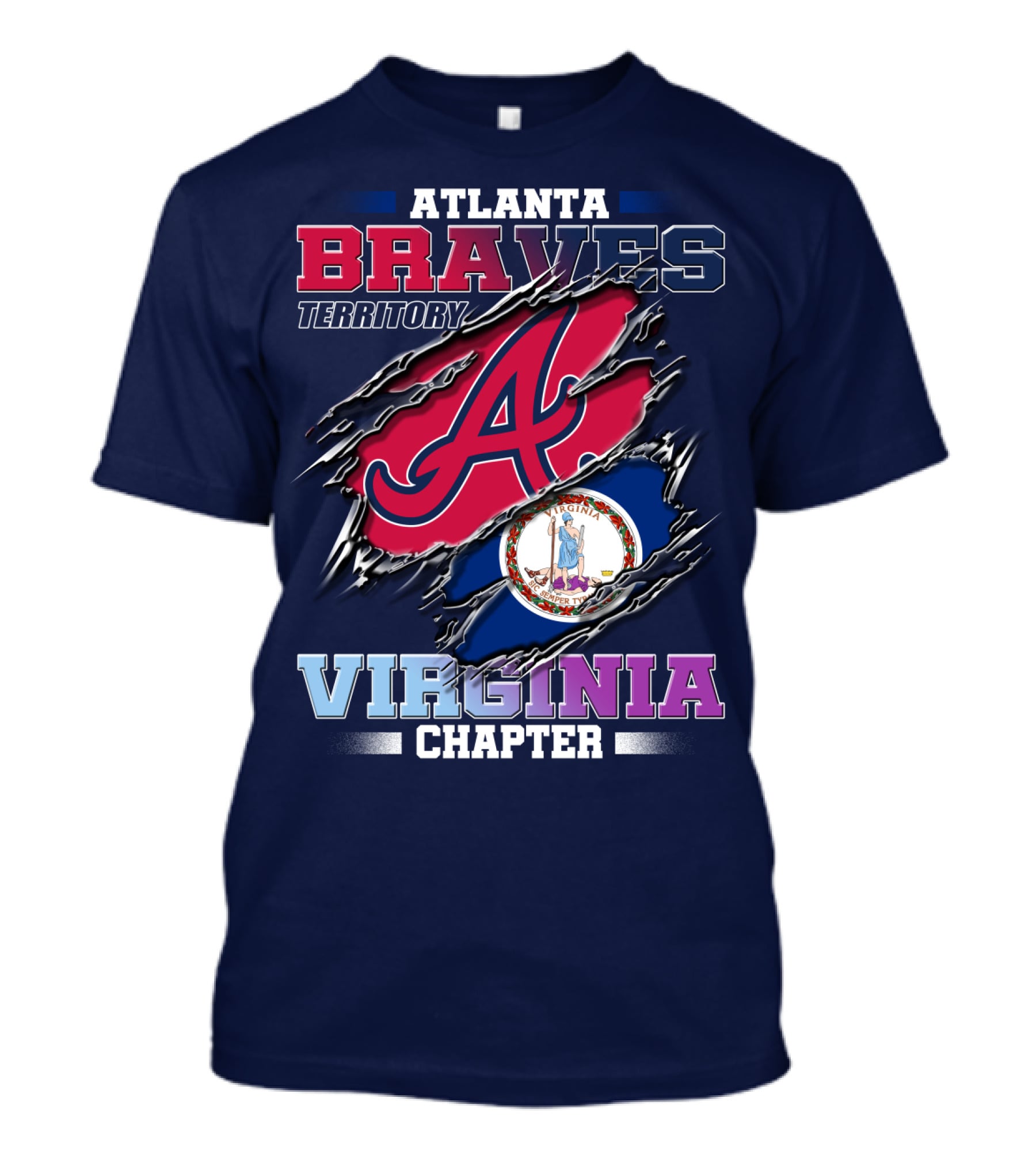 Atlanta Braves Territory Virginia Chapter T-Shirt