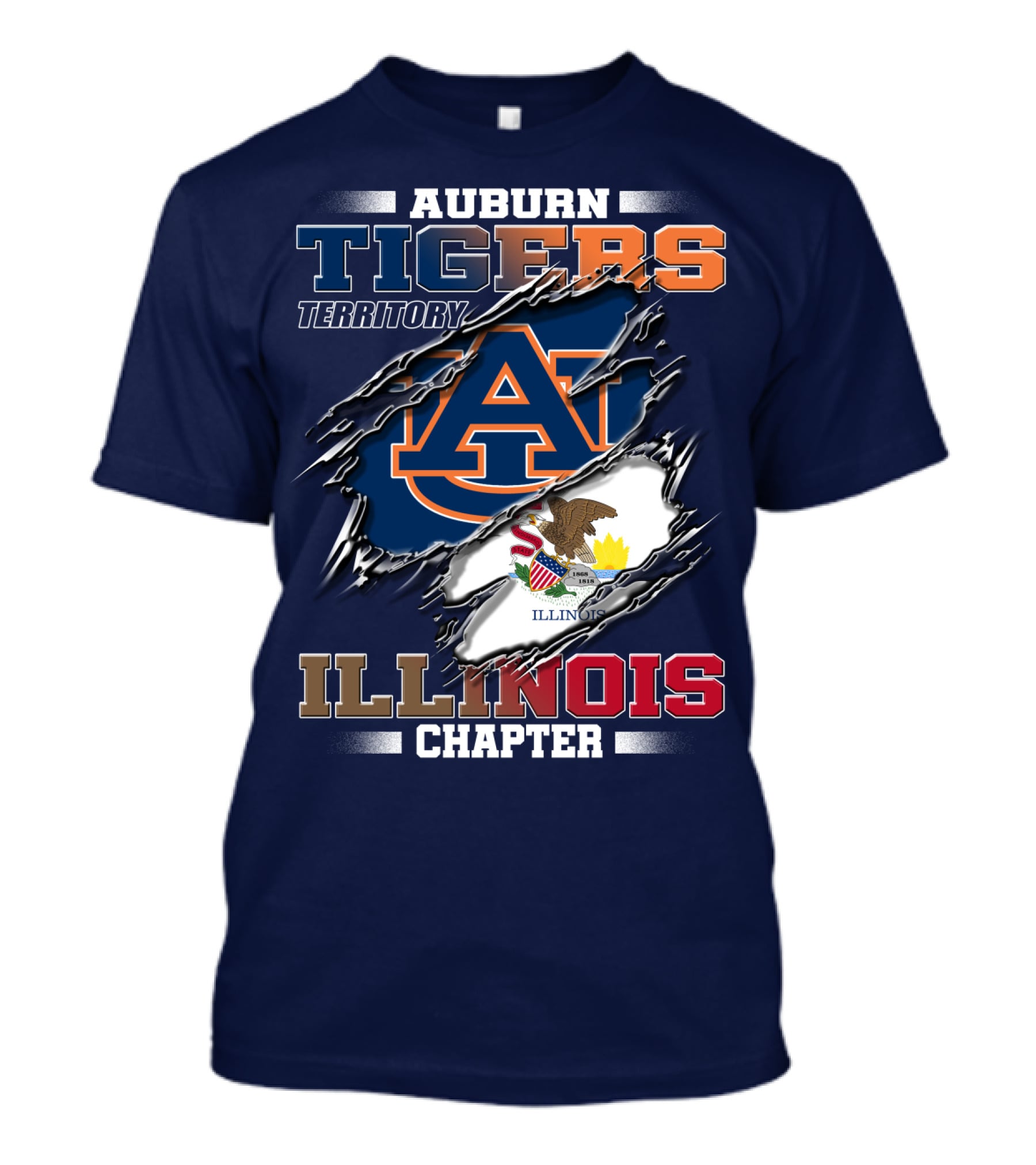 Auburn Tigers Territory Illinois Chapter T-Shirt