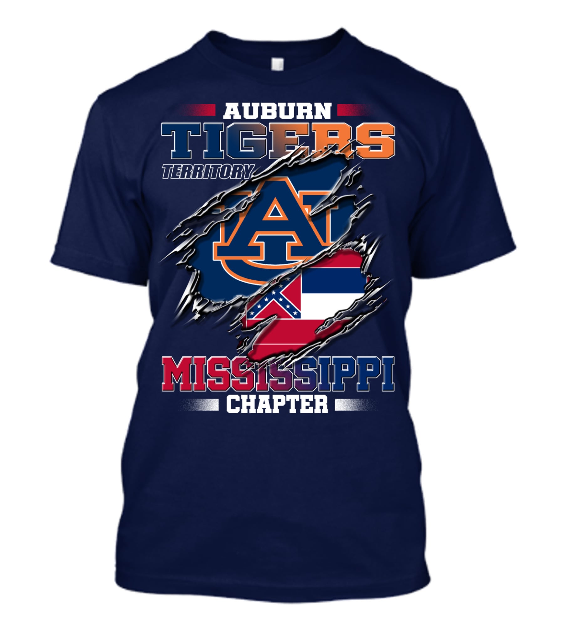 Auburn Tigers Territory Mississippi Chapter T-Shirt