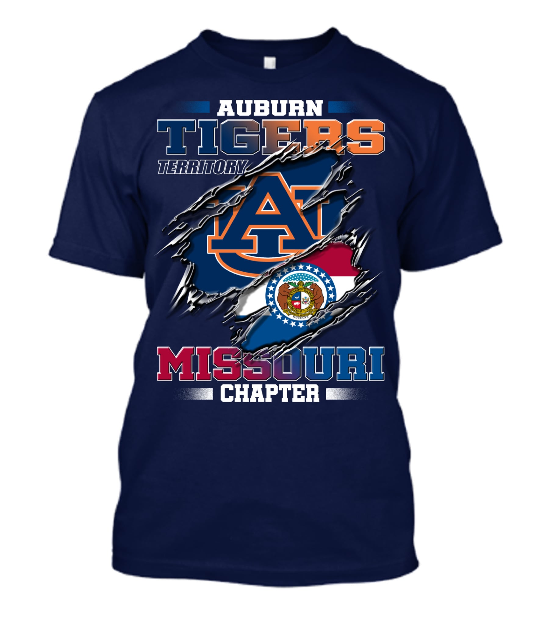 Auburn Tigers Territory Missouri Chapter T-Shirt