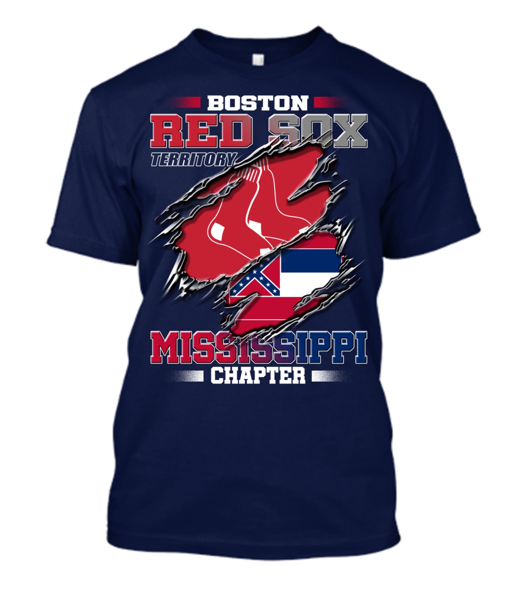 Boston Red Sox Territory Mississippi Chapter T-Shirt