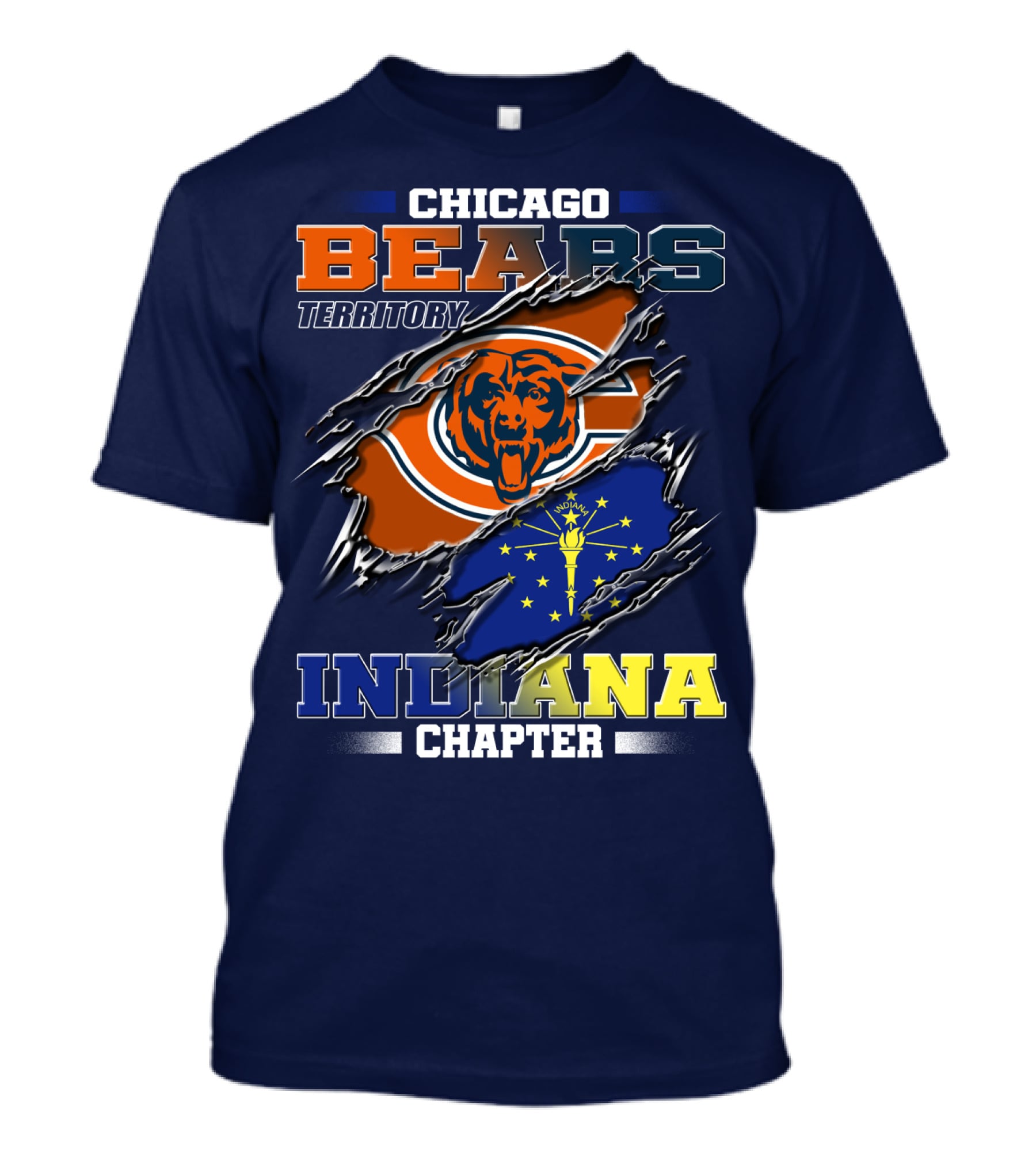 Chicago Bears Territory Indiana Chapter T-Shirt
