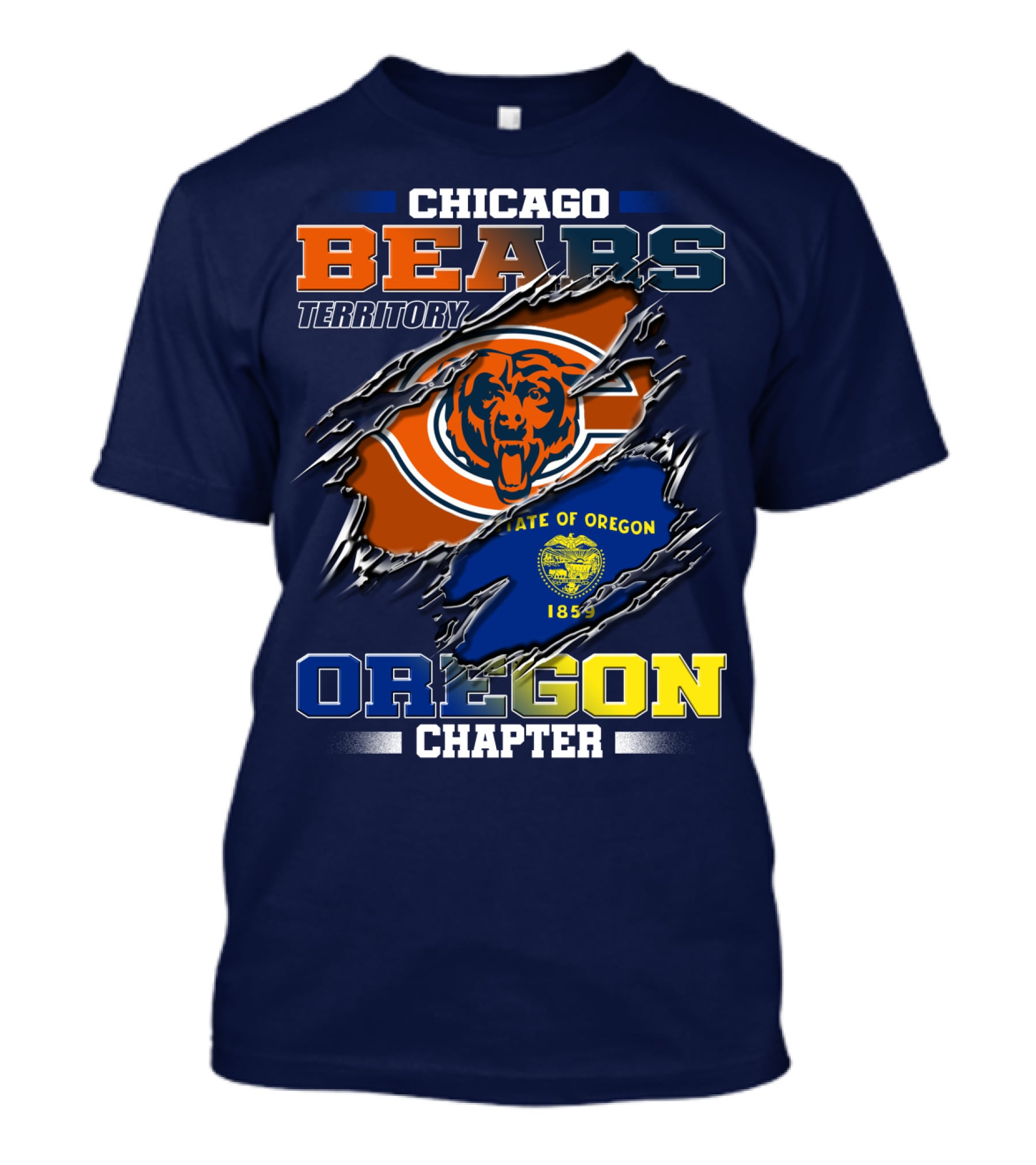 Chicago Bears Territory Oregon State Chapter 1859 T-Shirt
