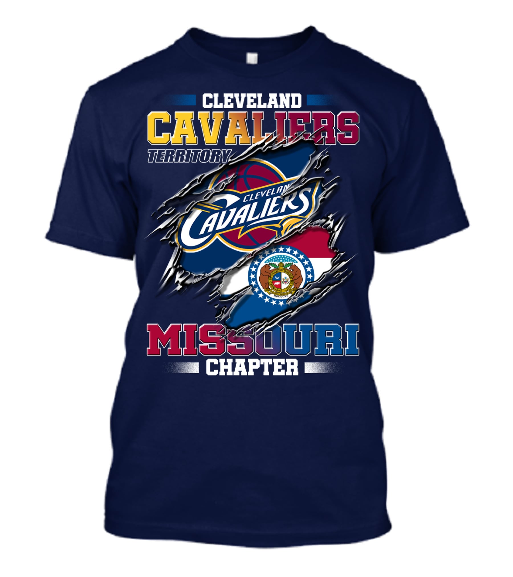 Cleveland Cavaliers Territory Missouri Chapter T-Shirt