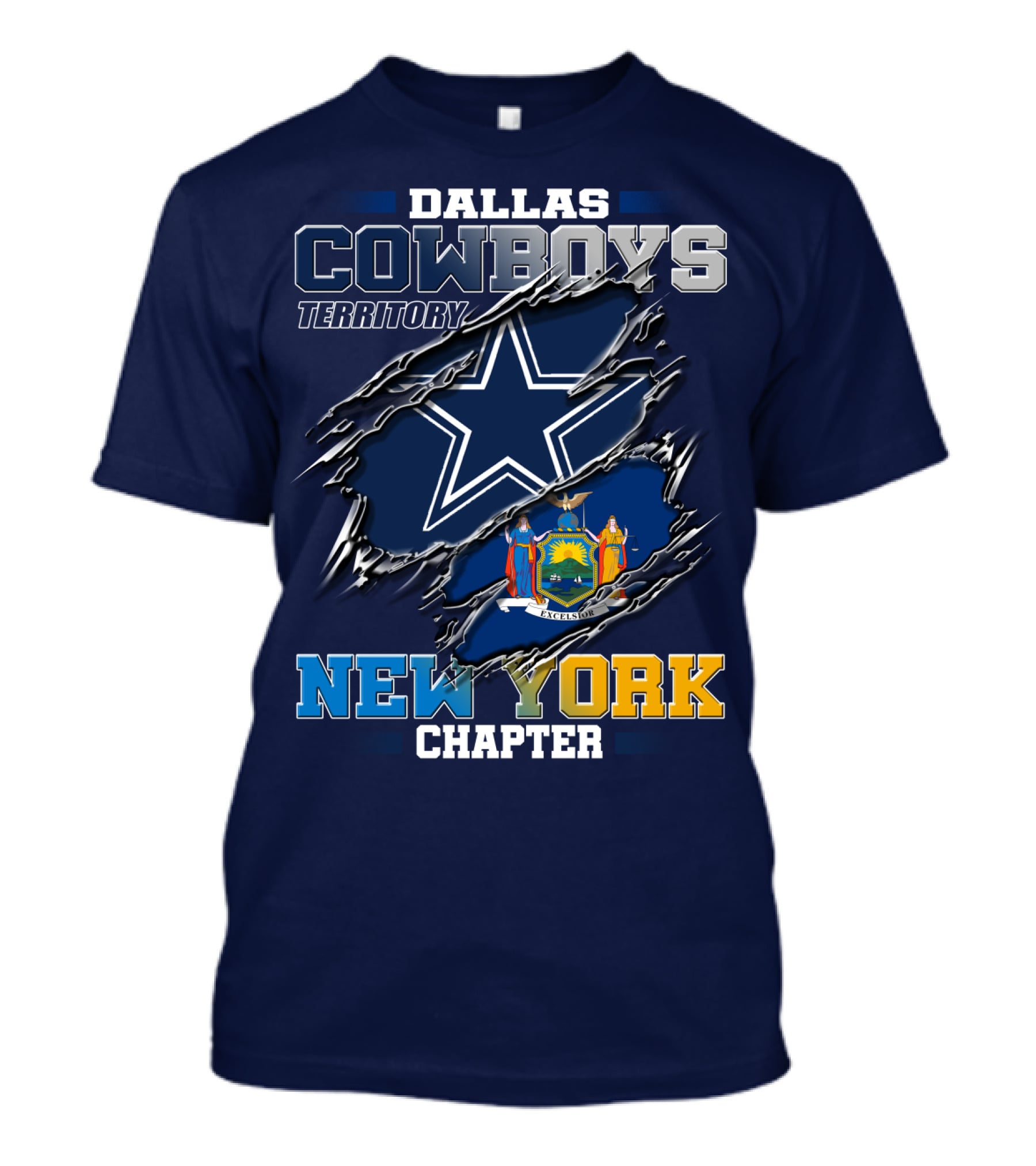 Dallas Cowboys Territory New York Chapter T-Shirt