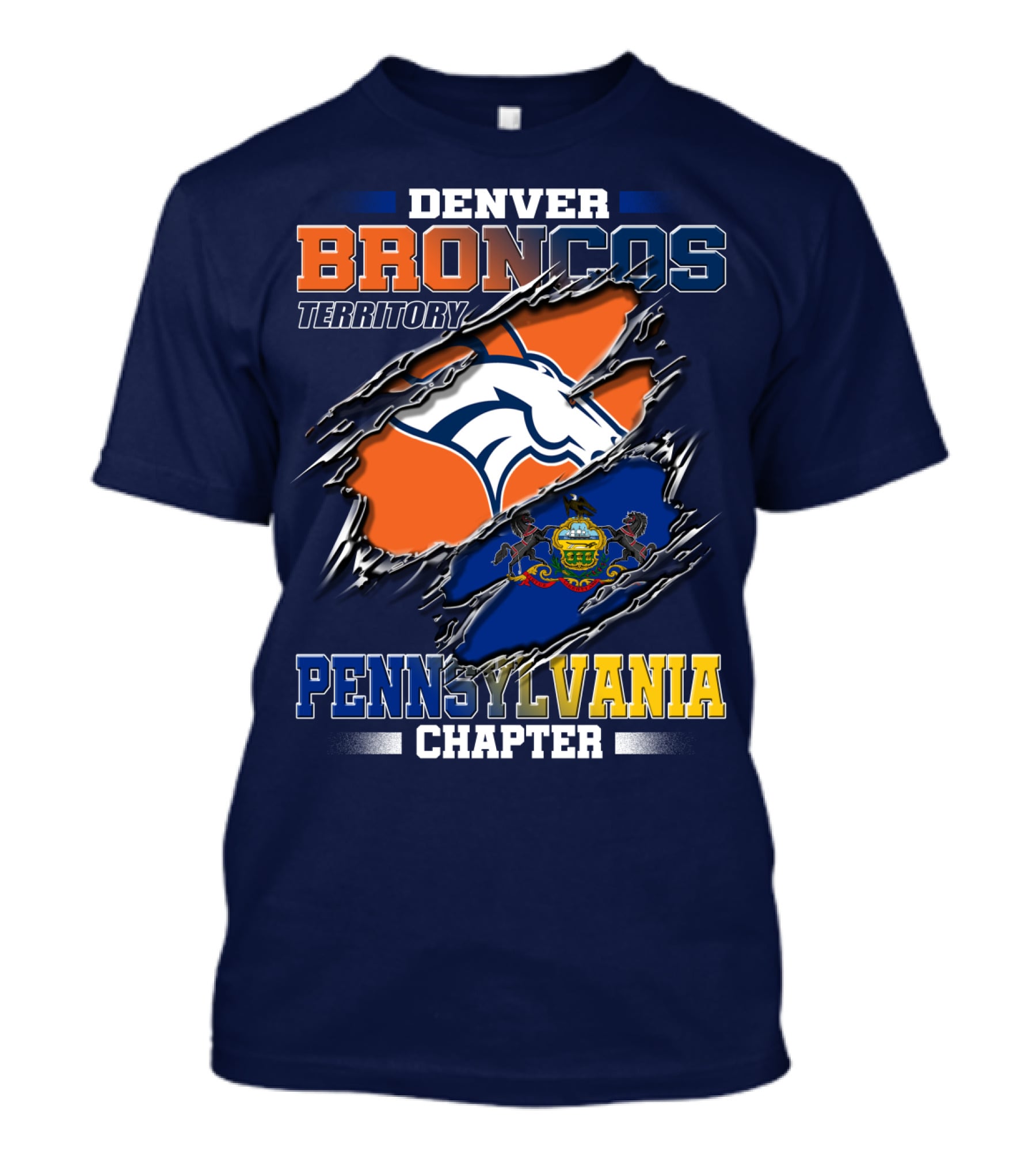 Denver Broncos Territory Pennsylvania Chapter T-Shirt