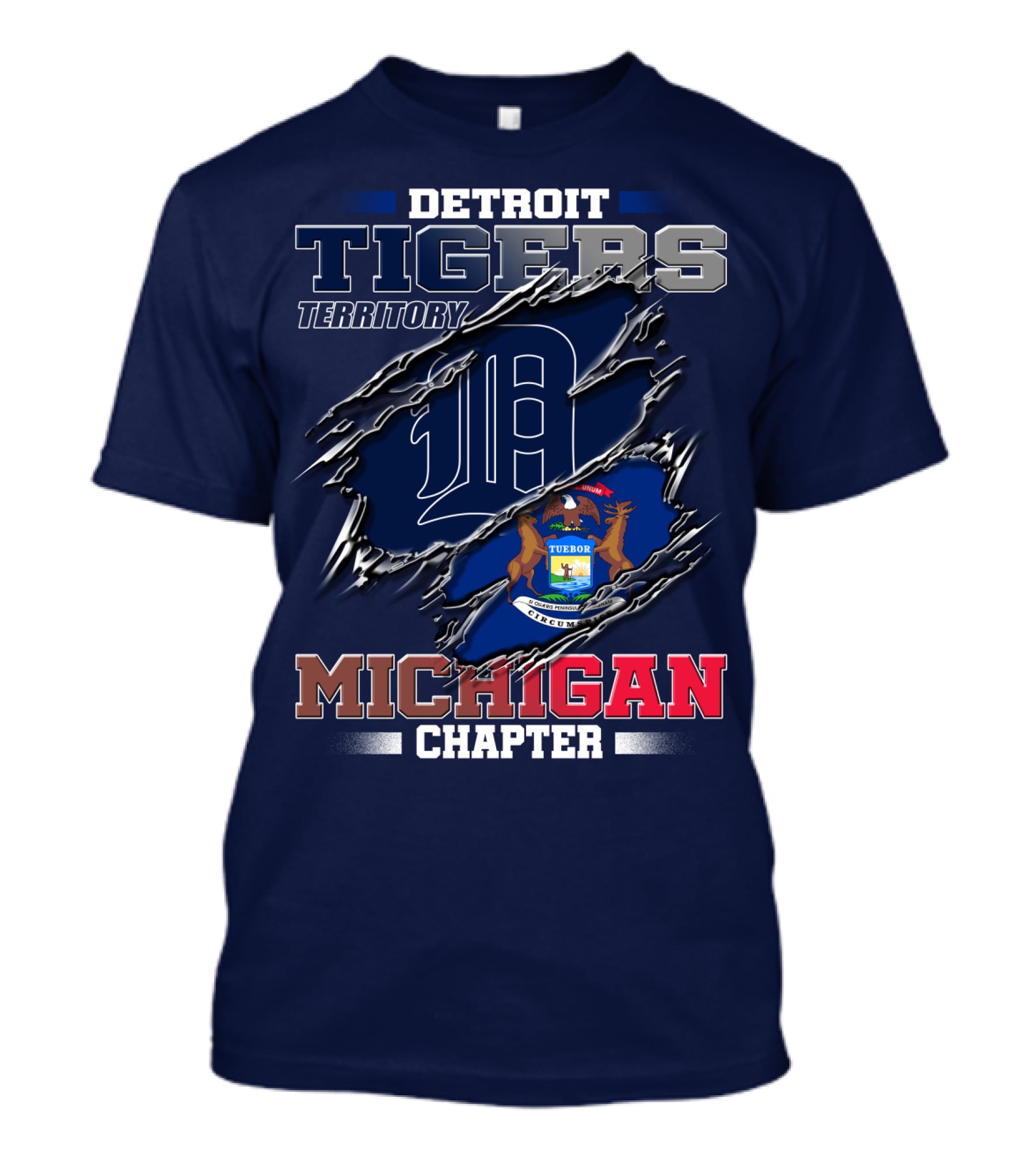 Detroit Tigers Territory Michigan Chapter T-Shirt