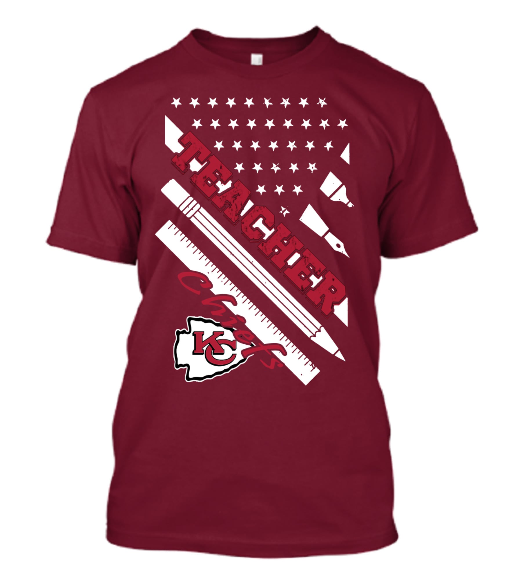 Kansas City Chiefs Teacher Stars And Stripes T-Shirt