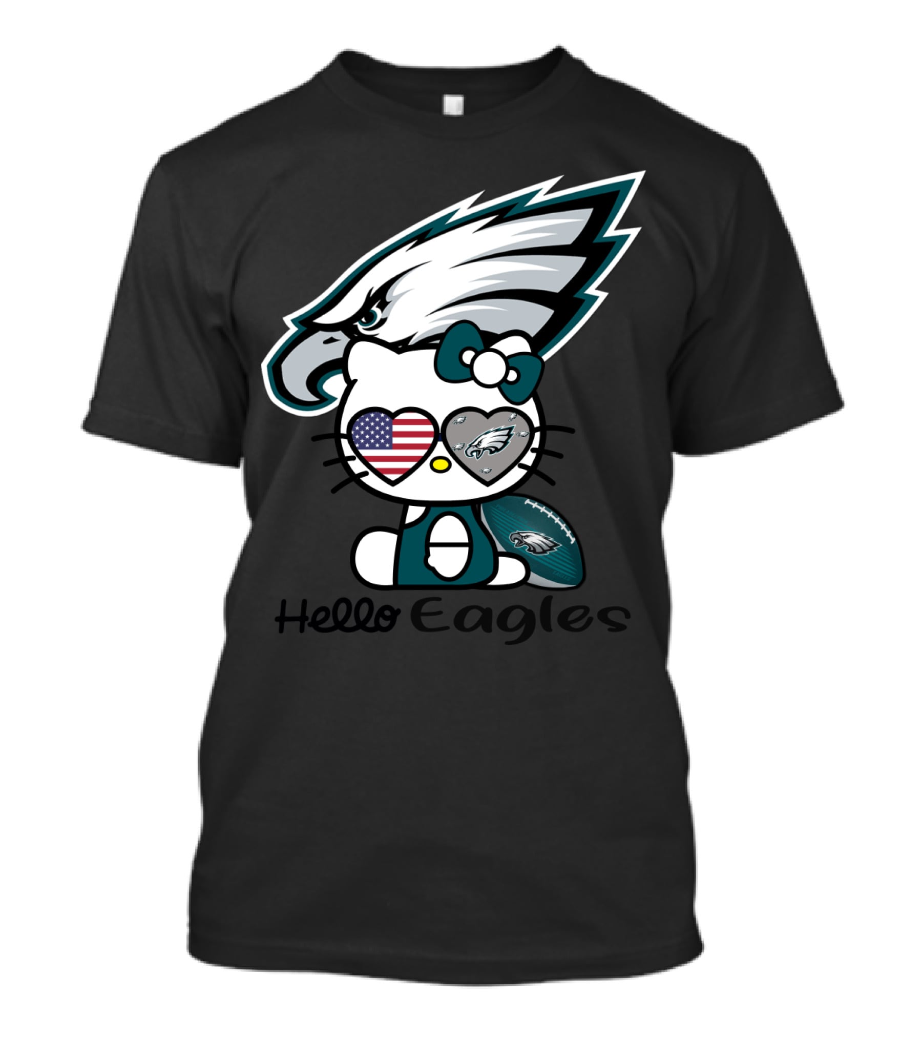 Hello Eagles Philadelphia Eagles Football Team Fan T-Shirt