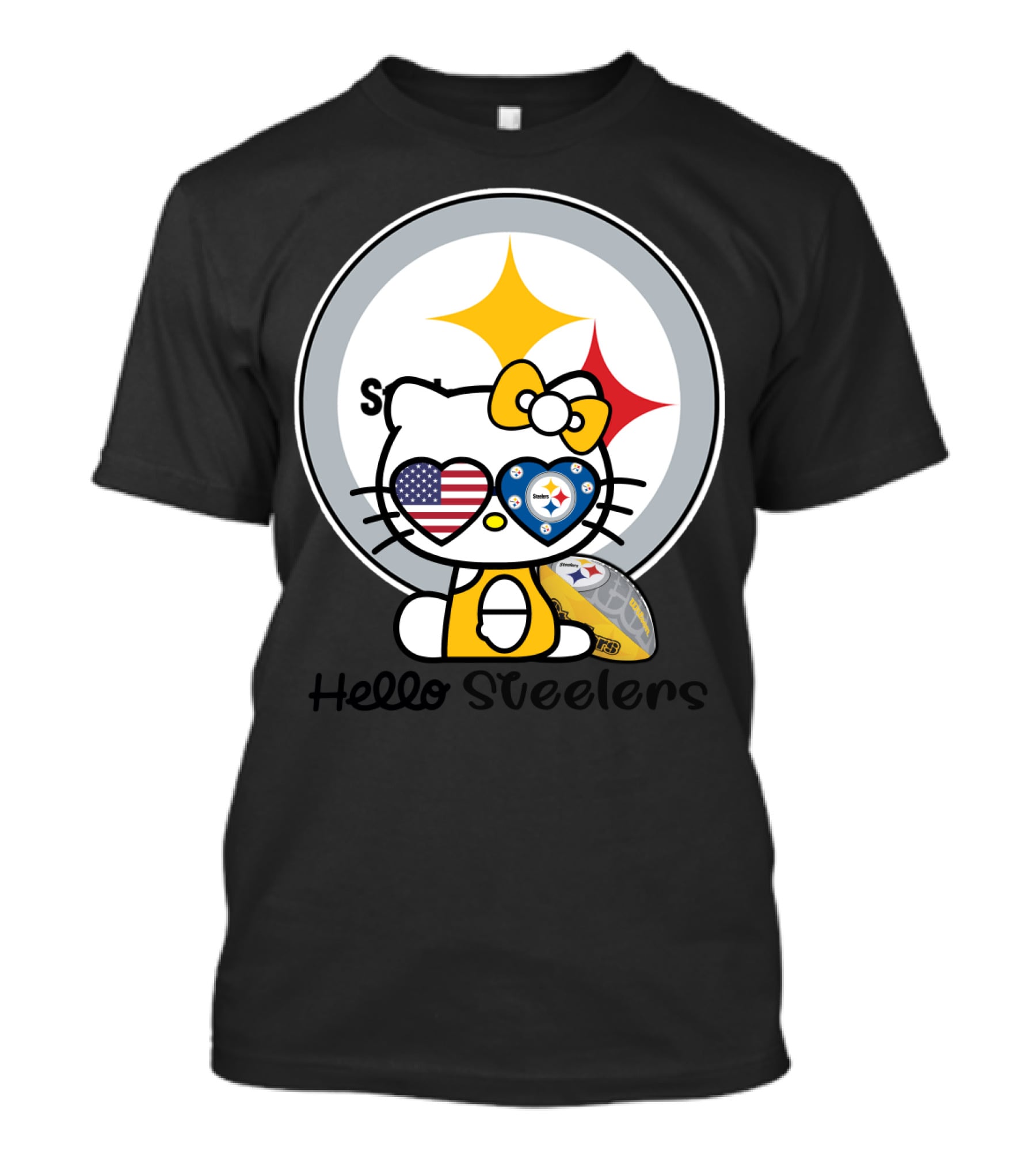 Hello Steelers Pittsburgh Steelers T-Shirt