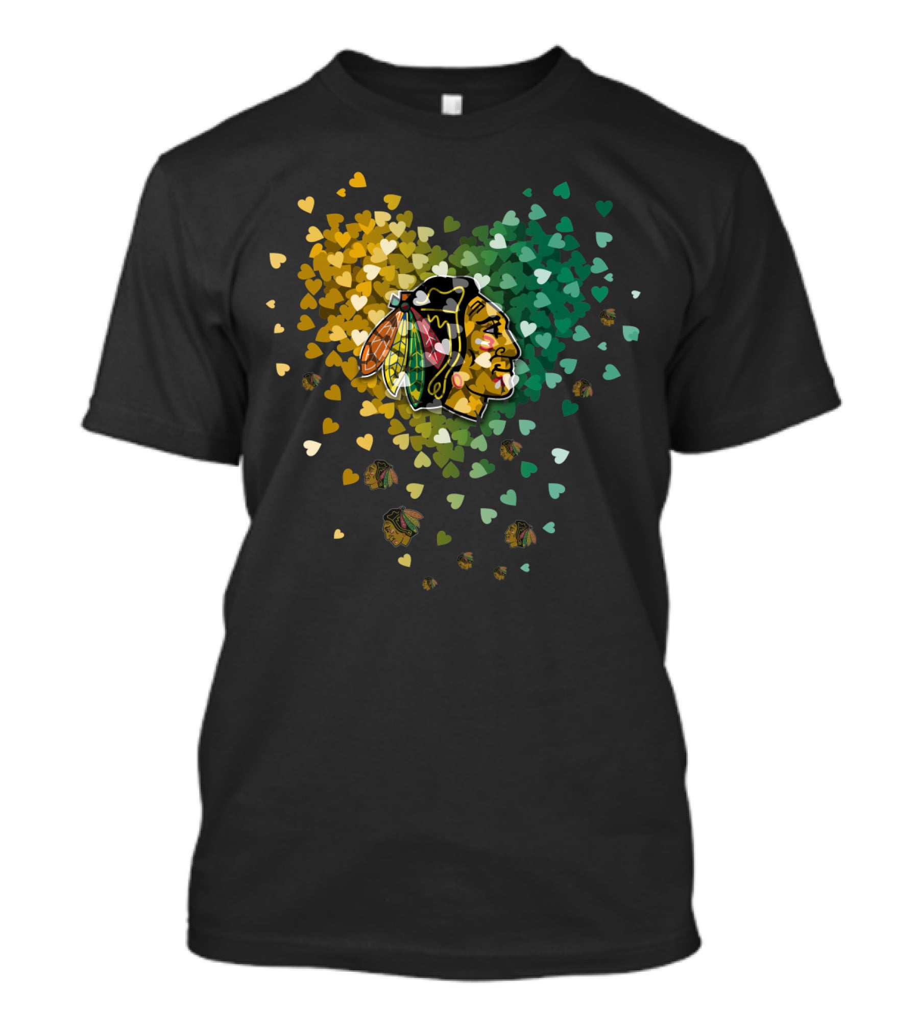 Chicago Blackhawks Hearts T-Shirt