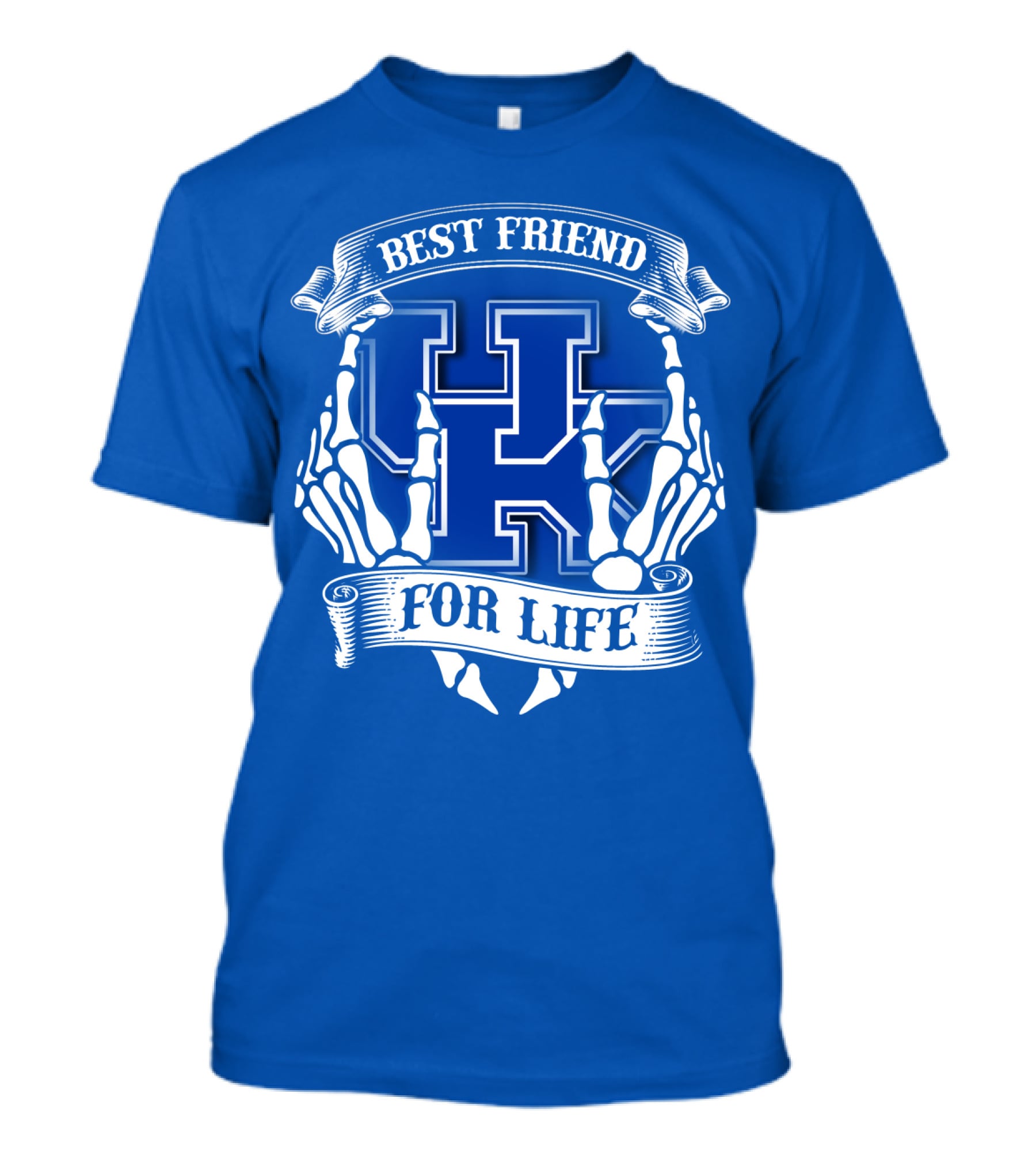 Best Friend For Life Kentucky Wildcats Skeleton Hands T-Shirt