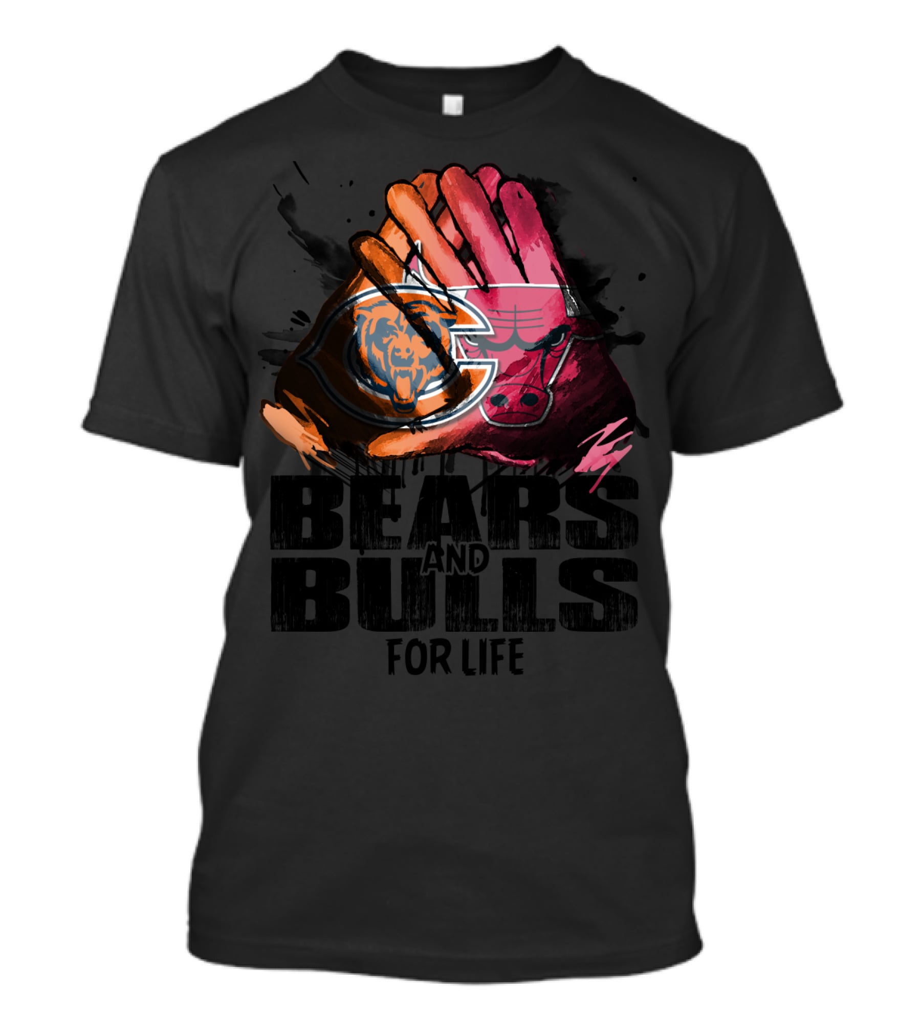 Bears And Bulls For Life Fan T-Shirt