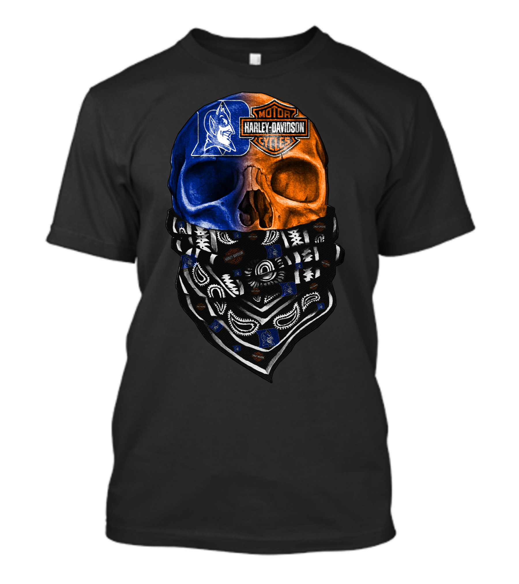 Harley Davidson Duke Skull Bandana T-Shirt