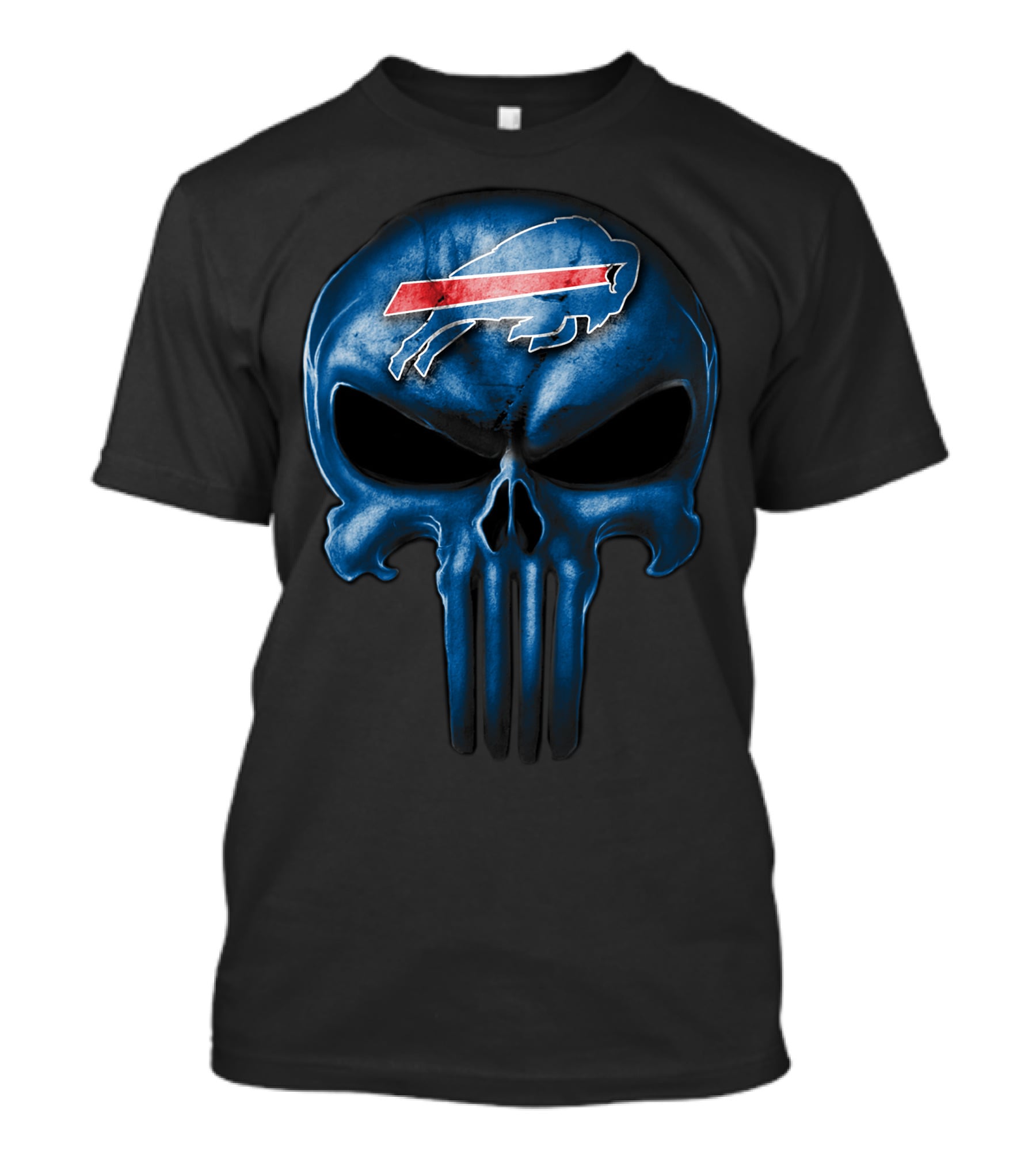 Buffalo Bills Skull Logo Fusion T-Shirt