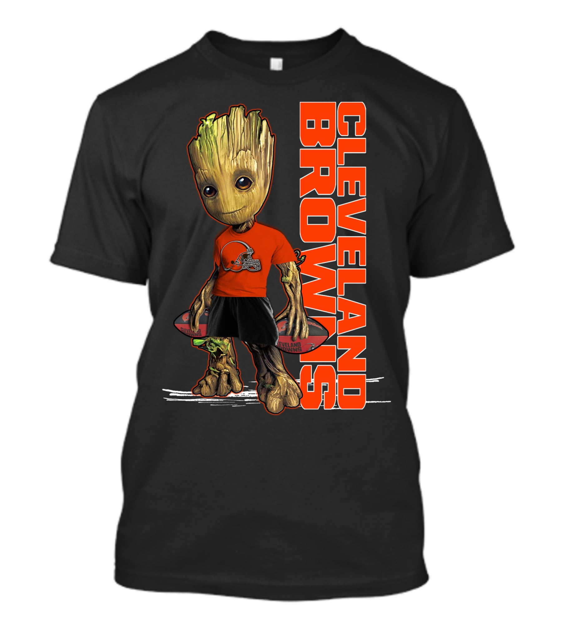 Groot Cleveland Browns NFL Team Spirit T-Shirt