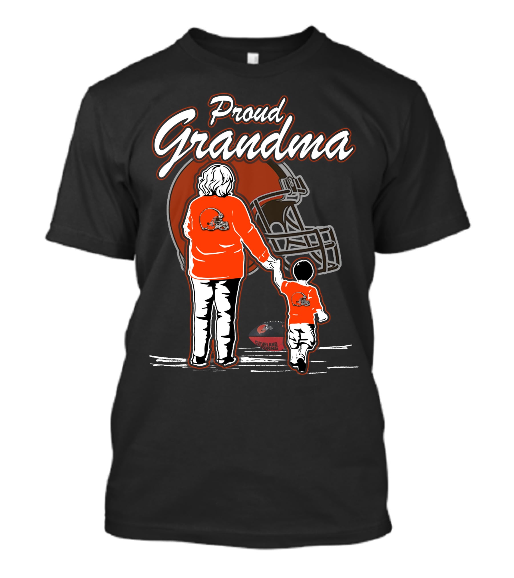 Proud Grandma Cleveland Browns Football Family Love T-Shirt
