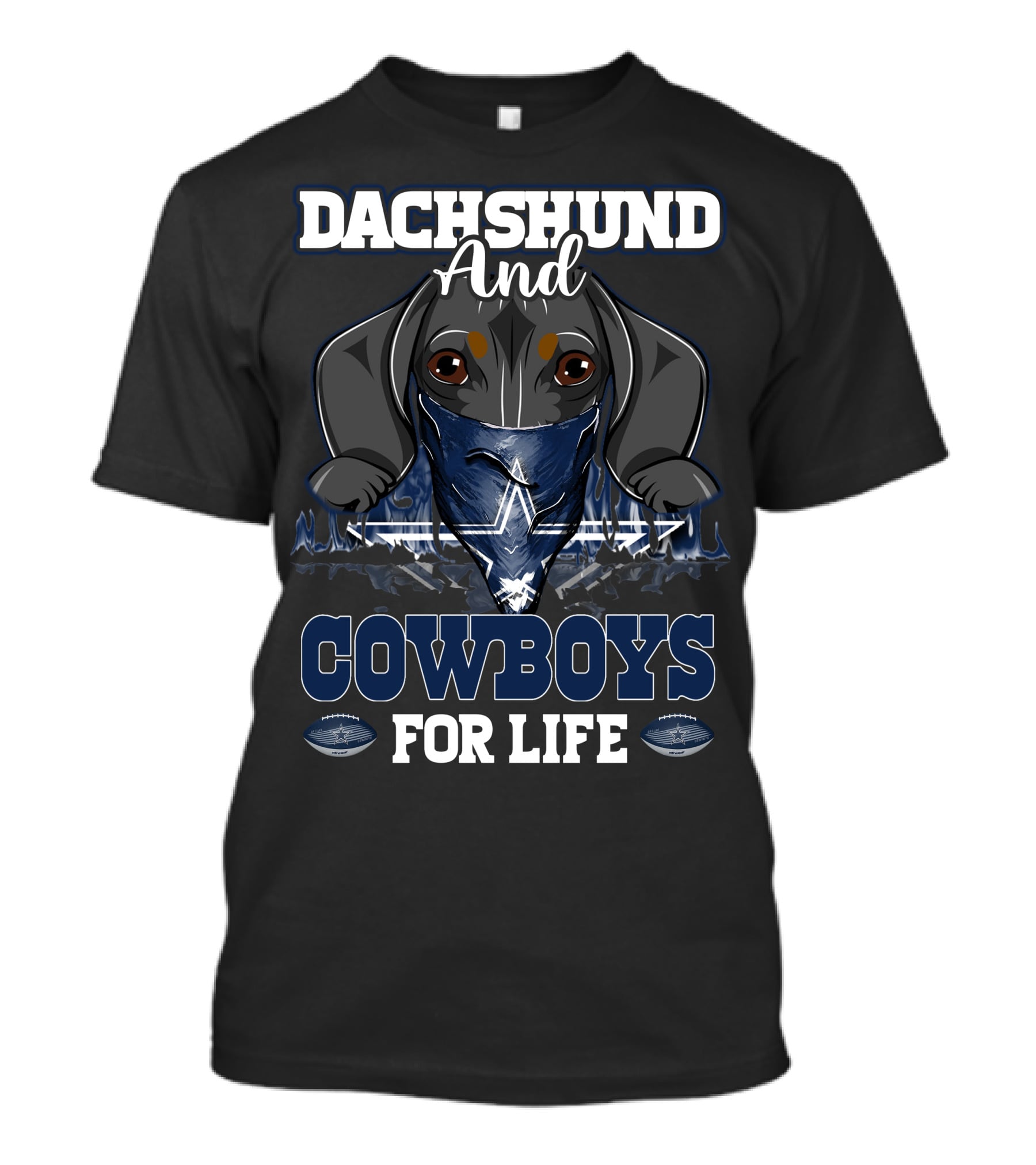 Dachshund And Cowboys For Life T-Shirt